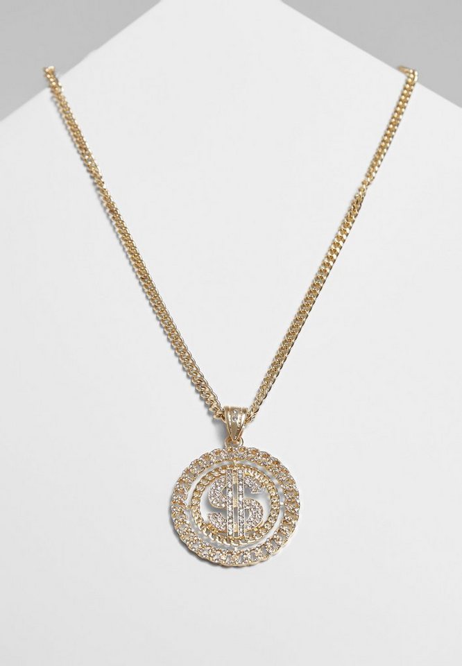 URBAN CLASSICS Edelstahlkette Accessoires Dollar Diamond Necklace