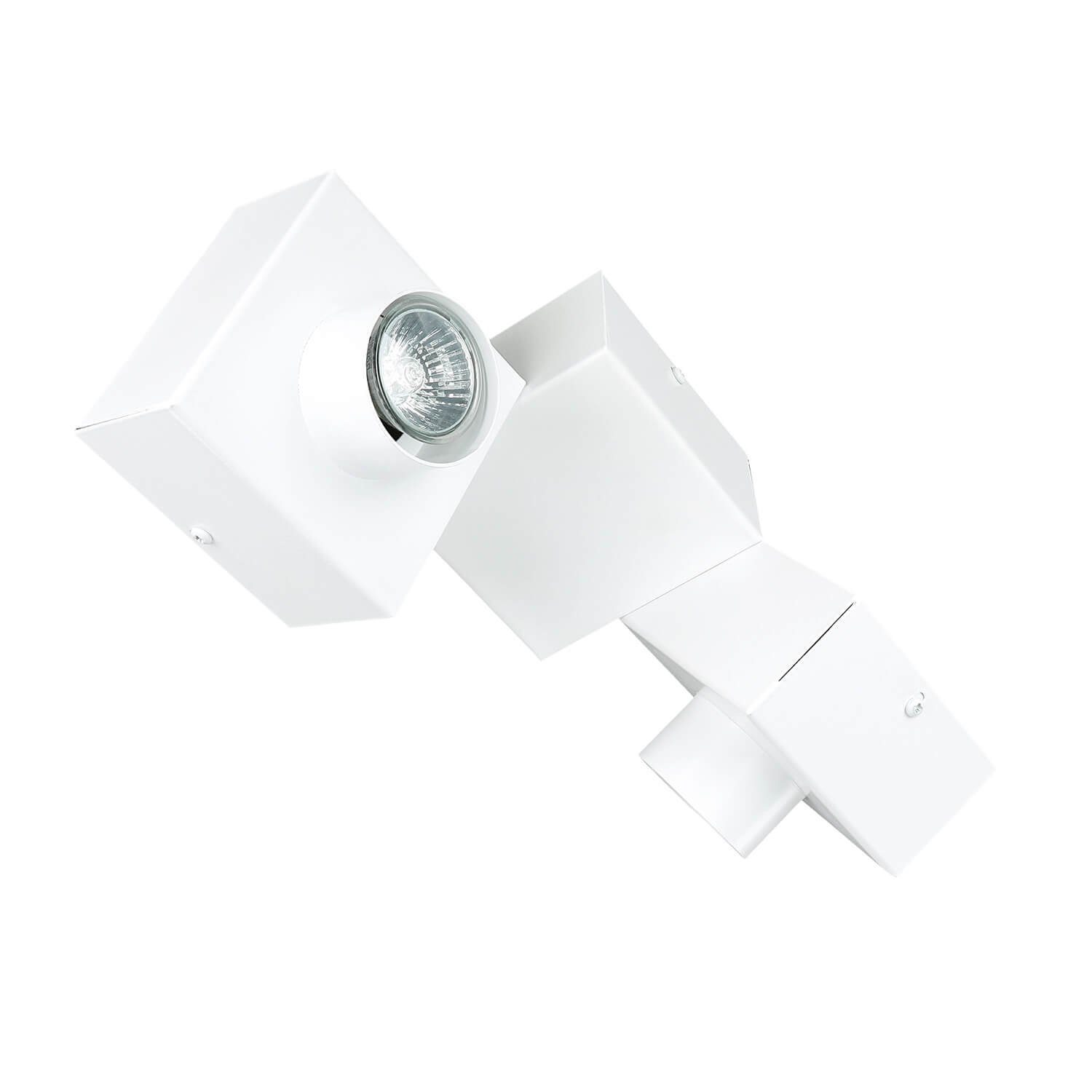 Deckenleuchte Licht-Erlebnisse ohne Deckenlampe Metall SKYE, GU10 2x Modern Design Leuchtmittel, Weiß