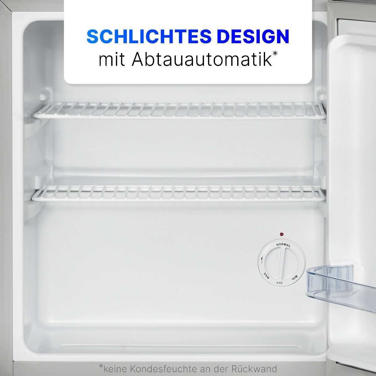 BOMANN Kühlschrank KB 7346, 51 cm hoch, 45 cm breit, Mini Kühlschrank 42 Liter, Kühlbox klein und leise