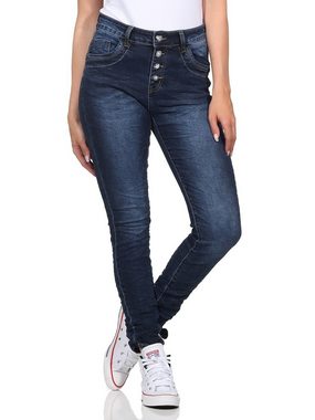 Jewelly Skinny-fit-Jeans Jewelly Damenjeans 25 XL / 42 Blau 02
