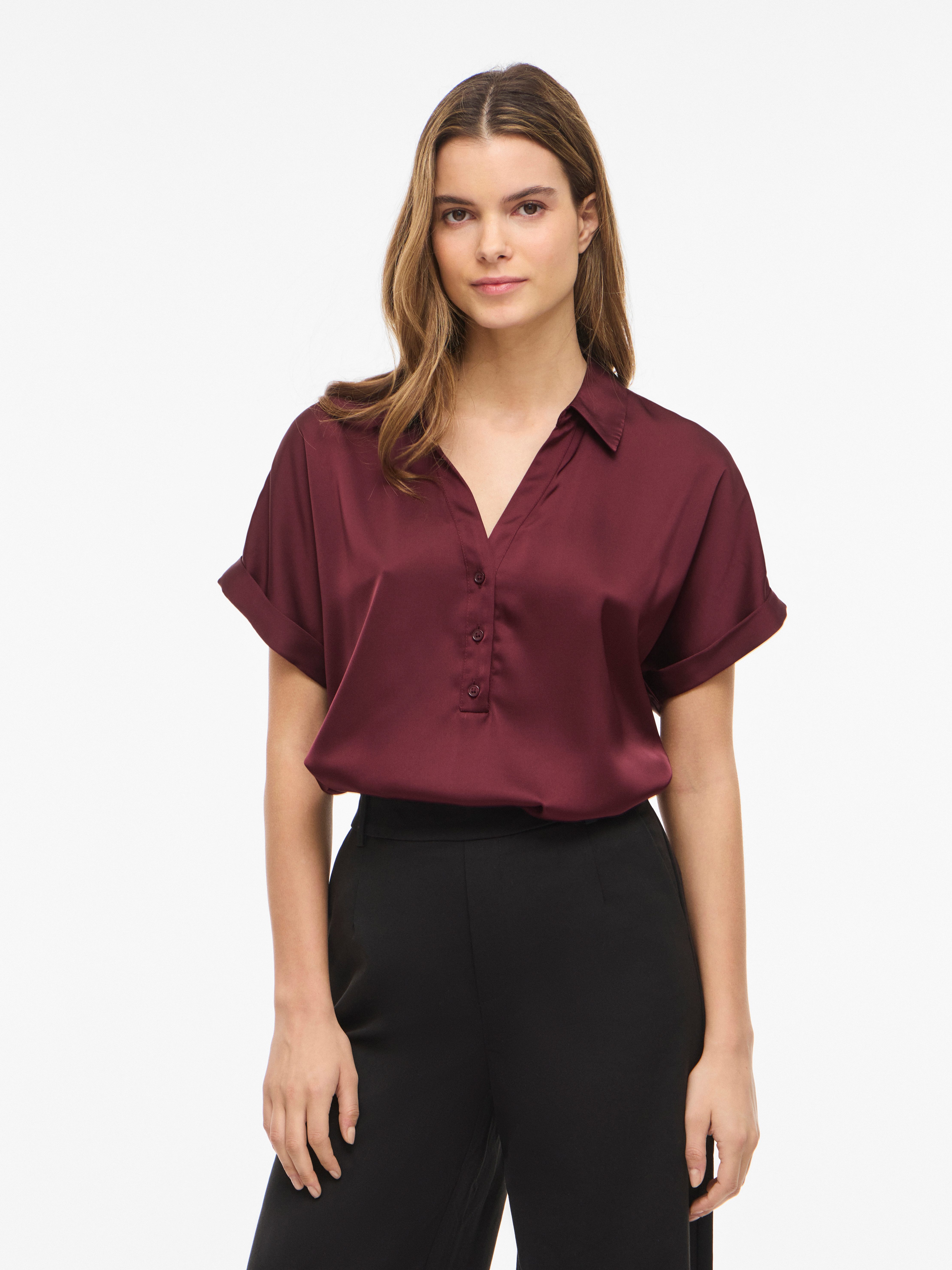Kurzarmbluse VIENNA RAVENNA S/S TOP - NOOS