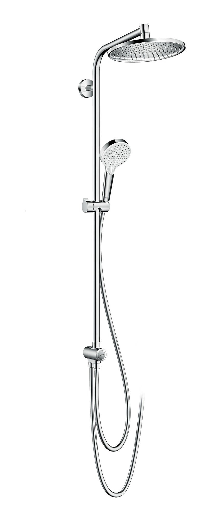 hansgrohe Duschsystem Crometta S Showerpipe, Höhe 120.8 cm, 240 1jet EcoSmart Reno - Chrom