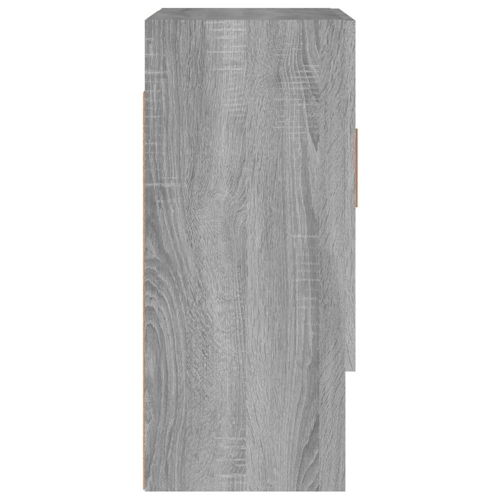 Grau Wandschrank Fächerschrank cm (1-St) 60x31x70 Holzwerkstoff vidaXL Sonoma