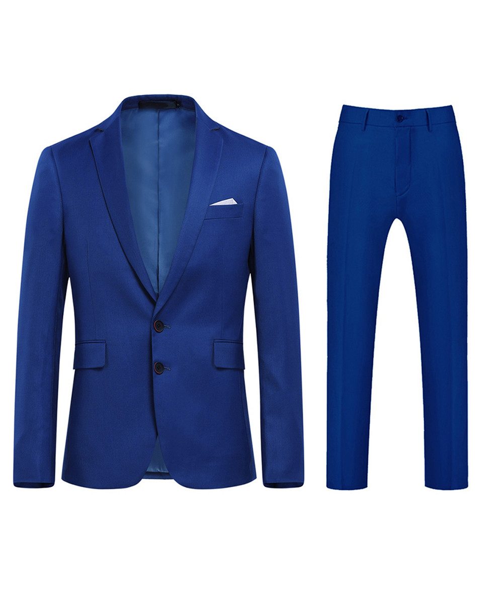 Allthemen Anzug (2 tlg) Herren 2 tlg Anzug mit 2 Knöpfen Komplettanzug für Hochzeiten