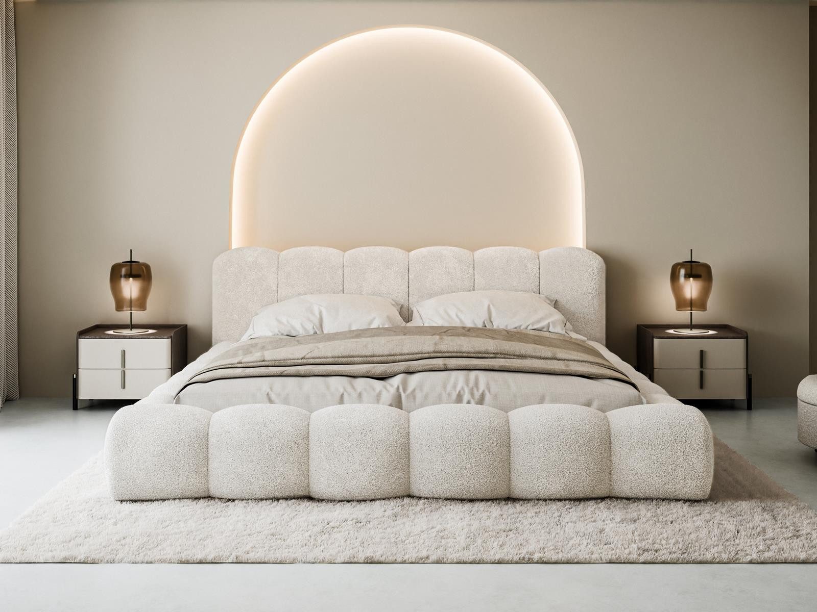 Compleo Polsterbett Designerbett, Wolkenbett, TOPSELLER, Modern Schlafzimme günstig online kaufen