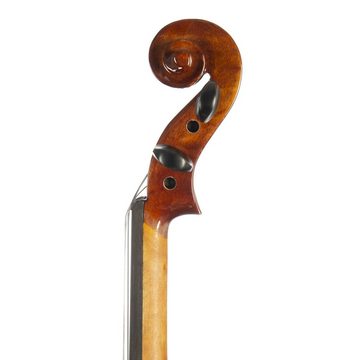 FAME Violine, FVN-118 Violine 1/4, Vollmassive Geige, Ebenholz-Garnitur, Brasilholz-Bogen, FVN-118 Violine 1/4, Vollmassive Geige, Ebenholz-Garnitur