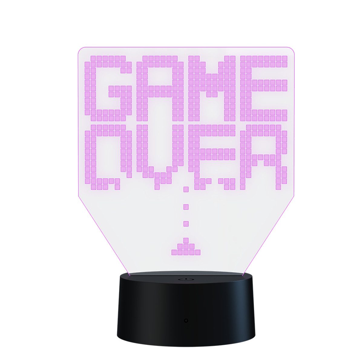 Qware Gaming LED Dekolicht 3D LED Lampe – RGB Tischlampe mit Farbwechsel und Fernbedienung