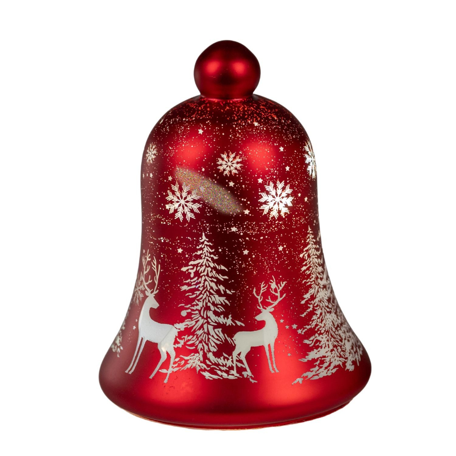 formano LED Dekoobjekt Winterzeit, LED, Mit Timerfunktion, Rot, Winterwald, H: 17cm