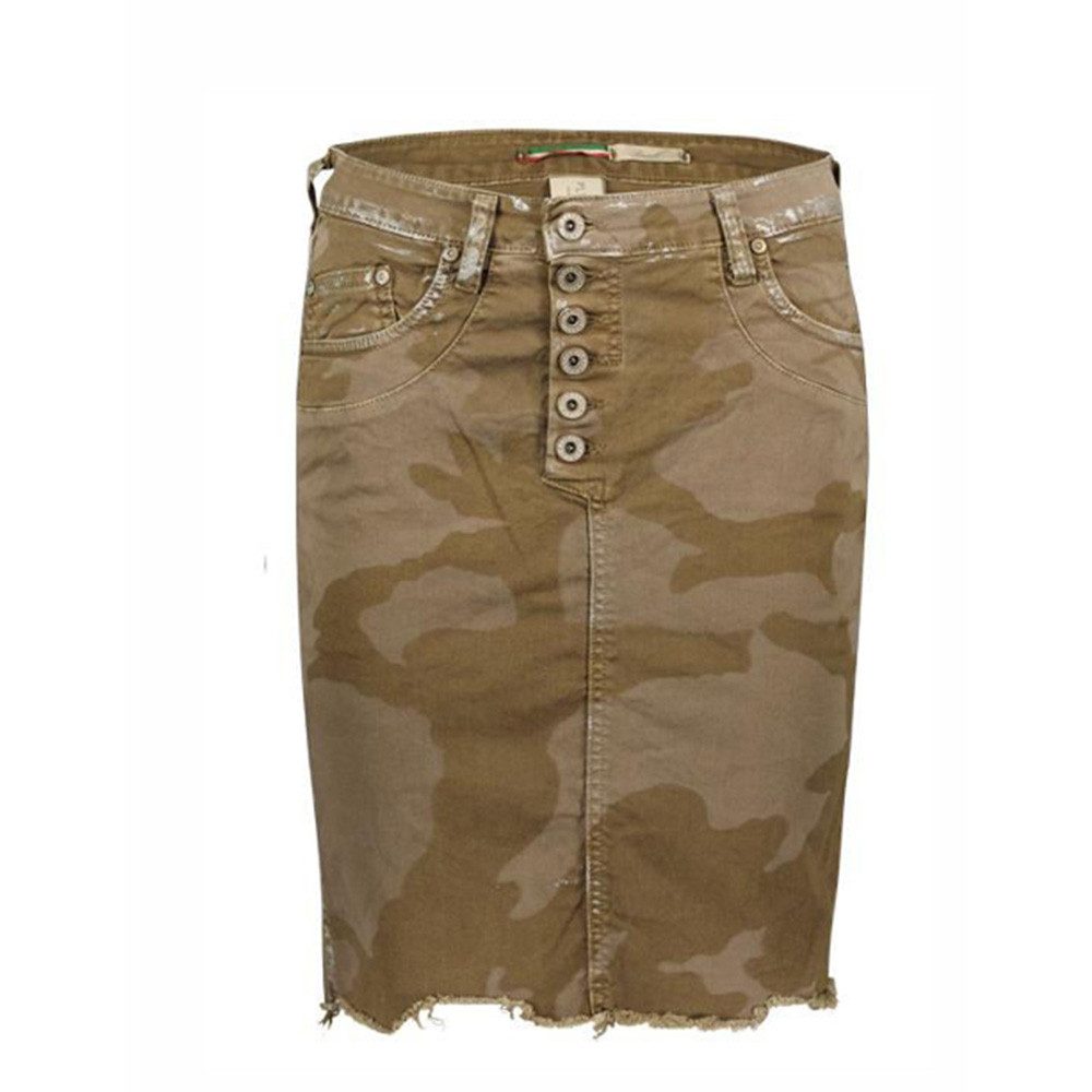PLEASE Jeansrock mit Camouflage-Muster günstig online kaufen