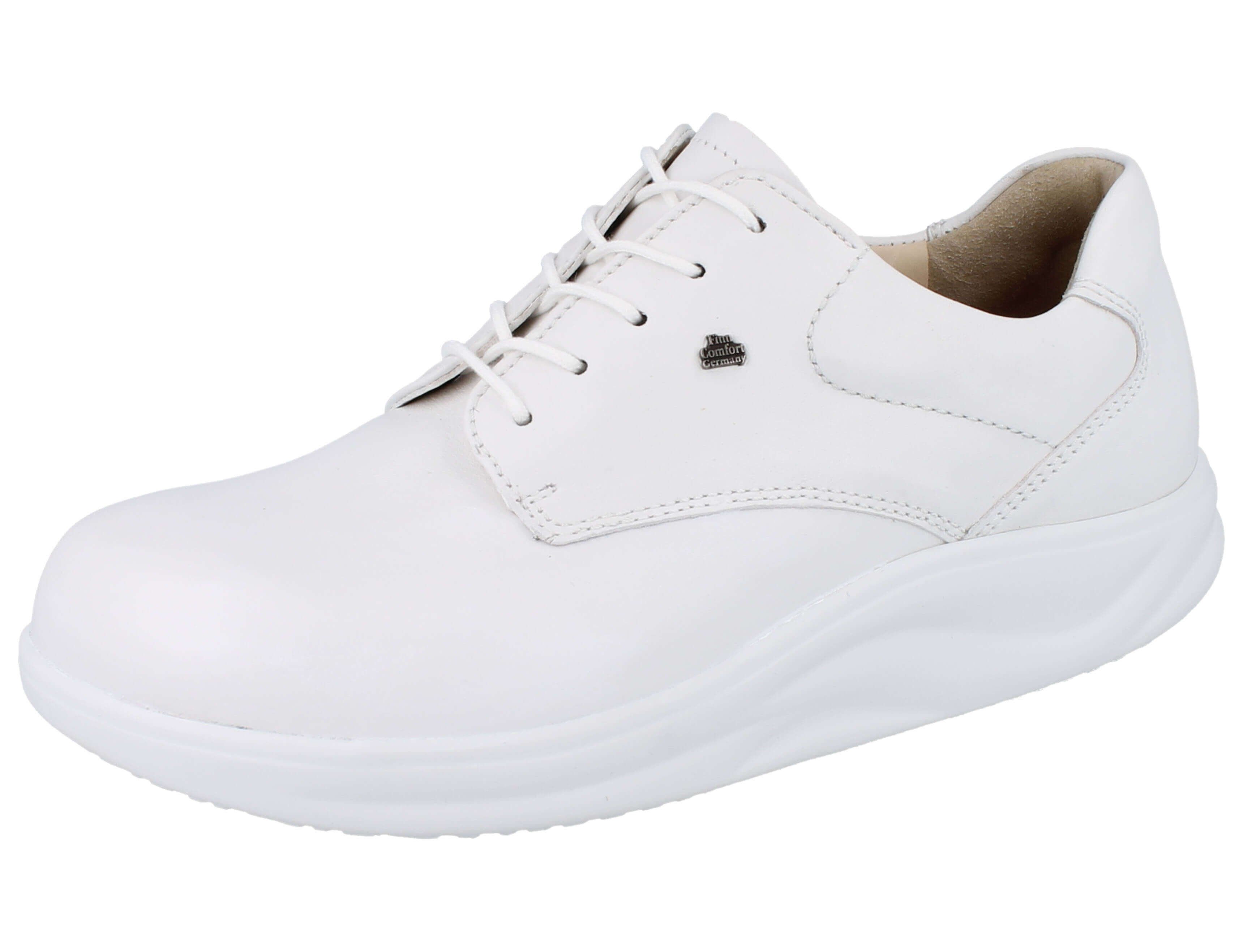 Finn Comfort FINN COMFORT FINNAMIC Pretoria Damen und Herren Schnürhalbschuhe weiß Schnürschuh Wechselfußbett
