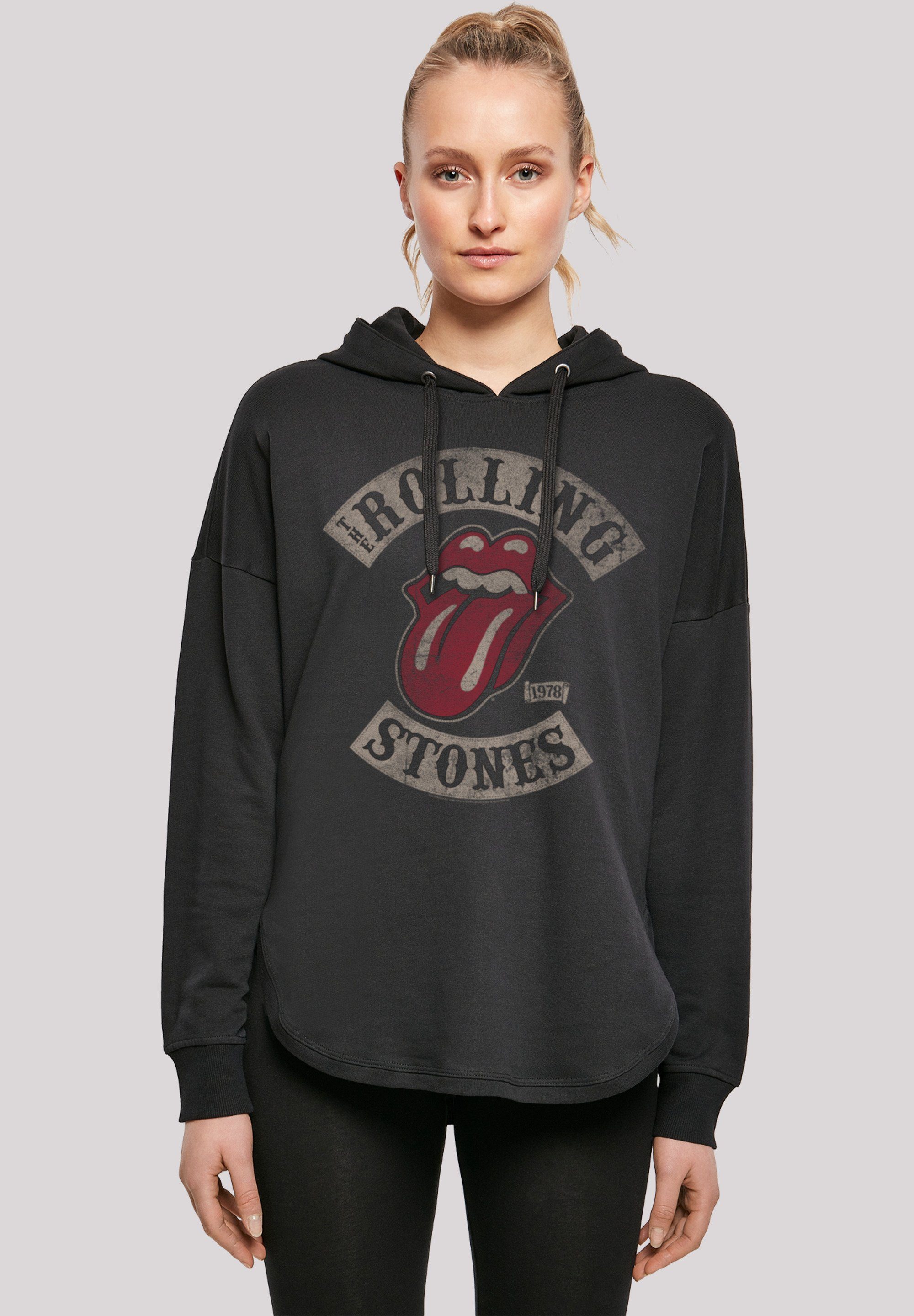 F4NT4STIC Kapuzenpullover The Rolling Stones Rockband Tour '78 Black Print schwarz