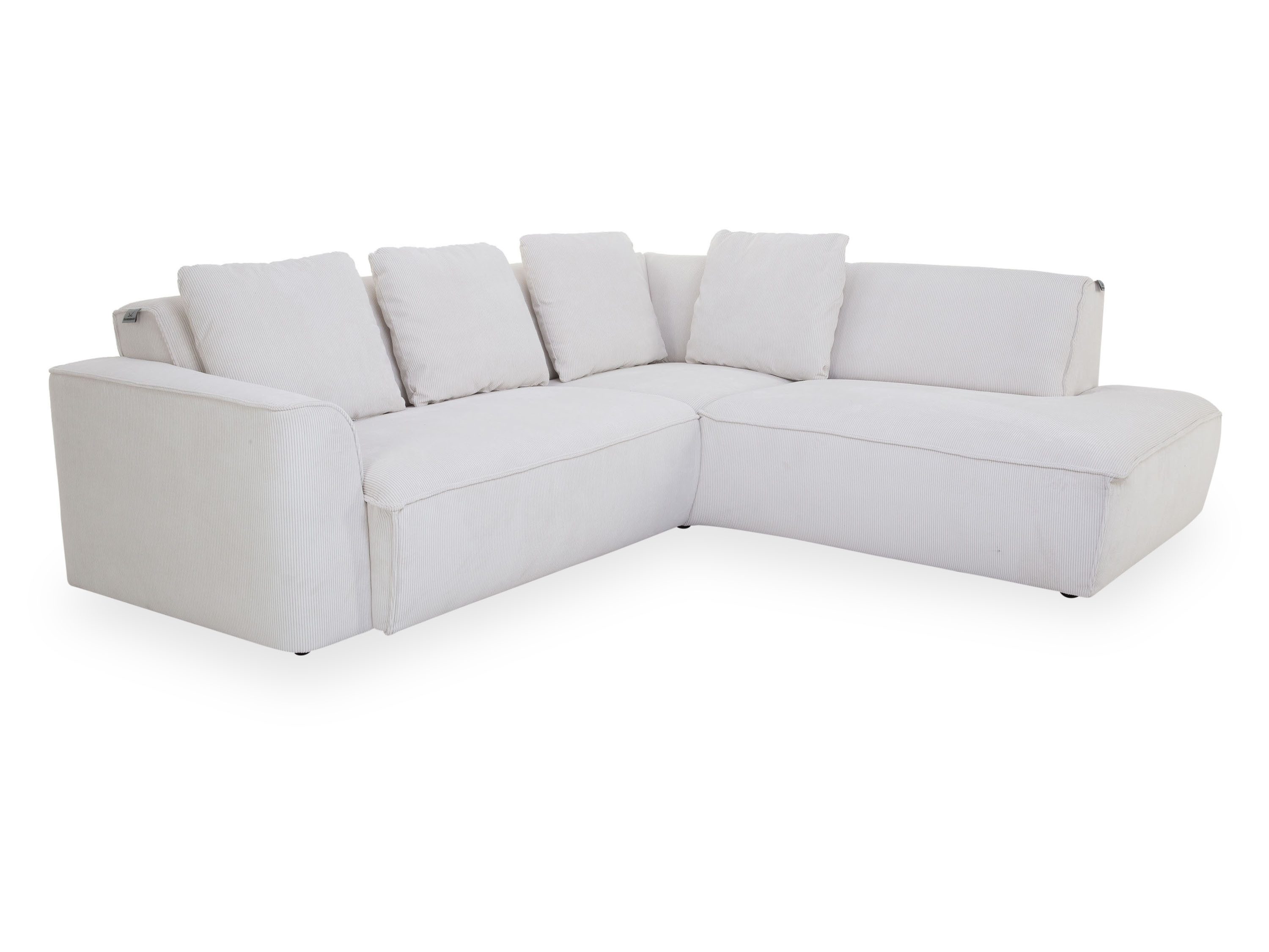 SANSIBAR LIVING Polsterecke Polsterecke SANSIBAR HASLUM BB 254x227 cm Ecksofa Wohnlandschaft