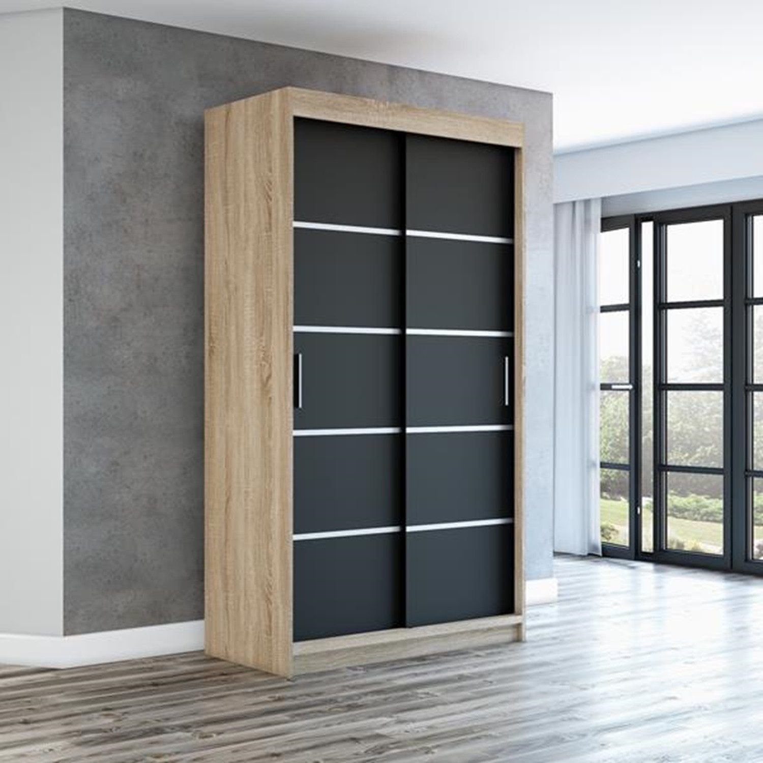 A&J MöbelLand GmbH Schiebetürenschrank PARIS 2-türig Schrank (TOP ANGEBOT! günstig online kaufen