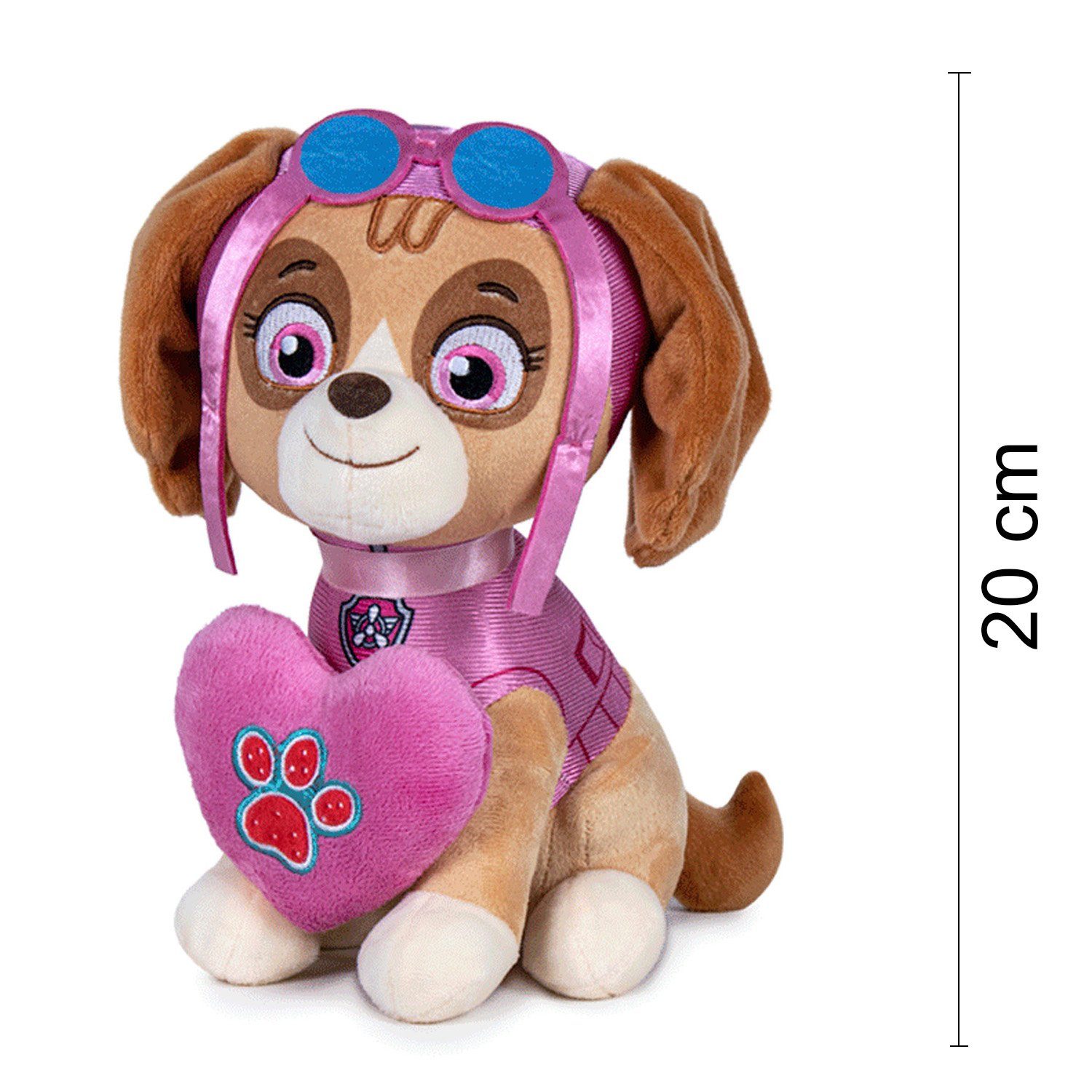 Play by Play Plüschfigur PAW Patrol (skye) 20cm Kuscheltier für Fans der beliebten TV-Serie, ideal als Geschenk für Jungen und Mädchen