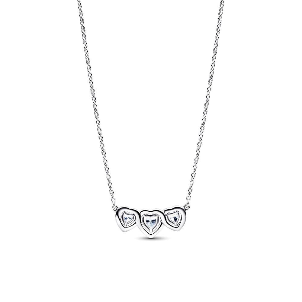 Pandora Kette mit Anhänger Herzkette für Damen, 925er Silber von PANDORA Timeless