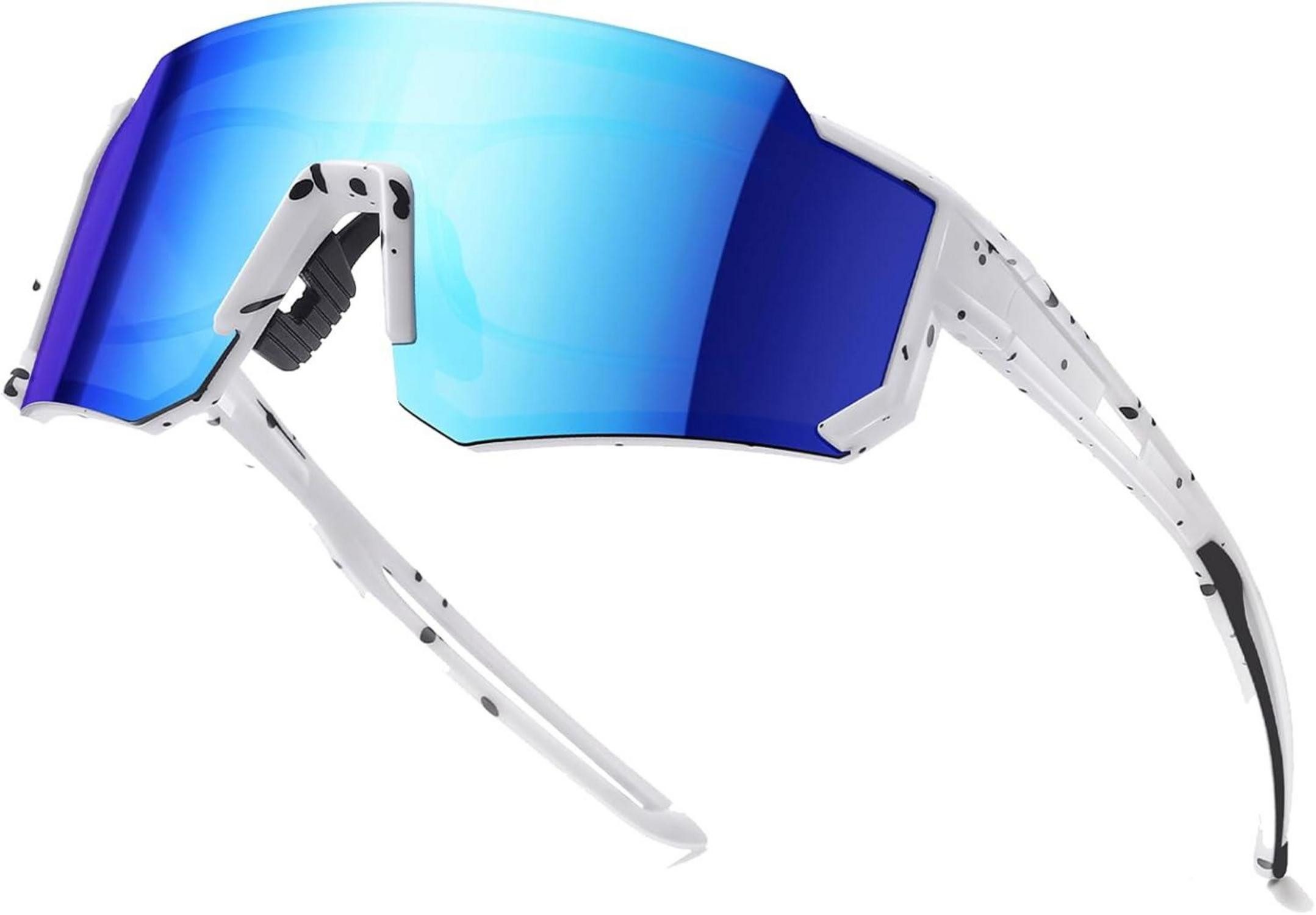 Monoscheibensonnenbrille Sportbrille Sonnenbrille Herren Damen Fahrradbrille Polarisiert UV400