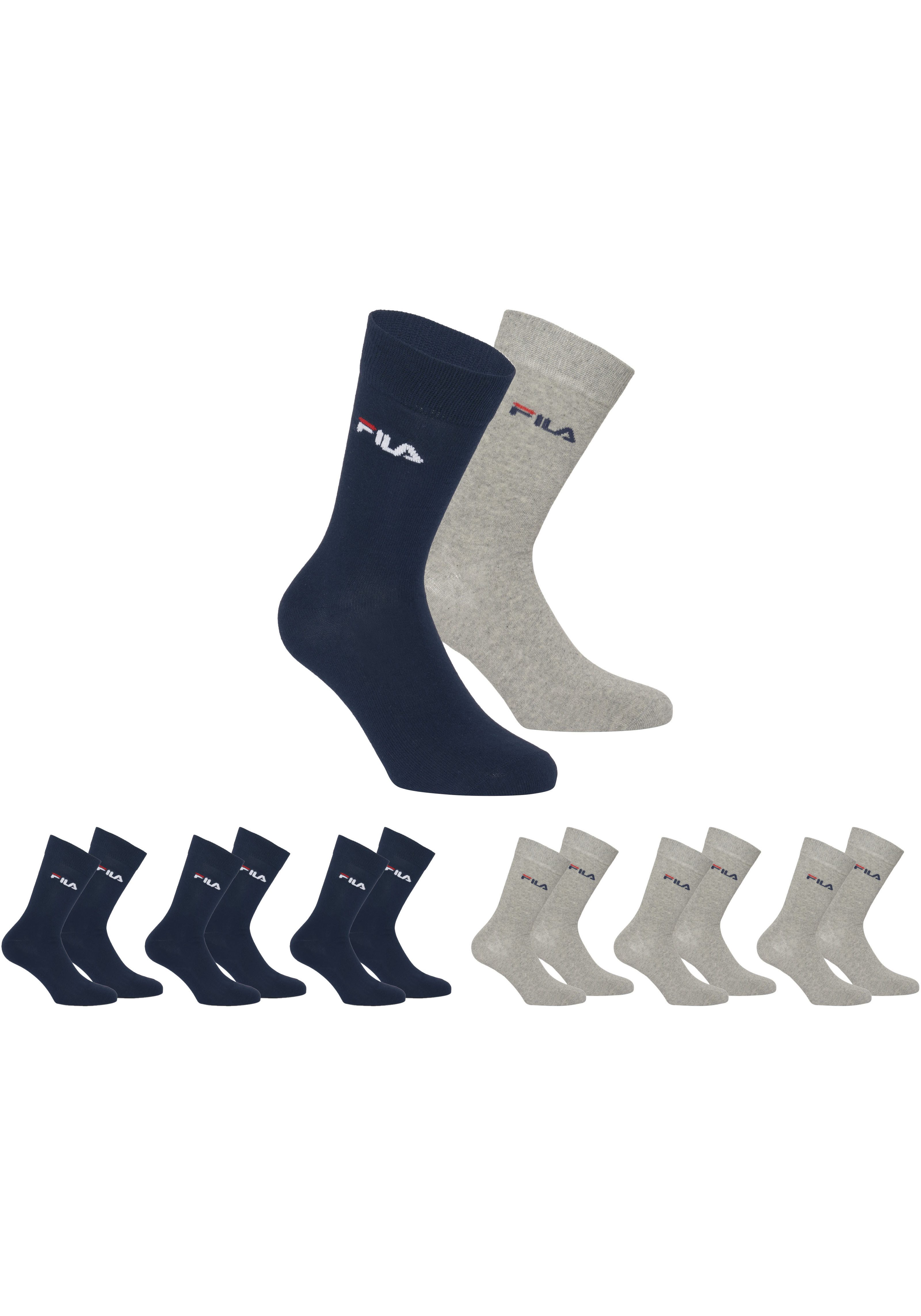 Fila Businesssocken UNISEX LIFESTYLE PLAIN SOCKS (6-Paar) mit eingestrickem günstig online kaufen