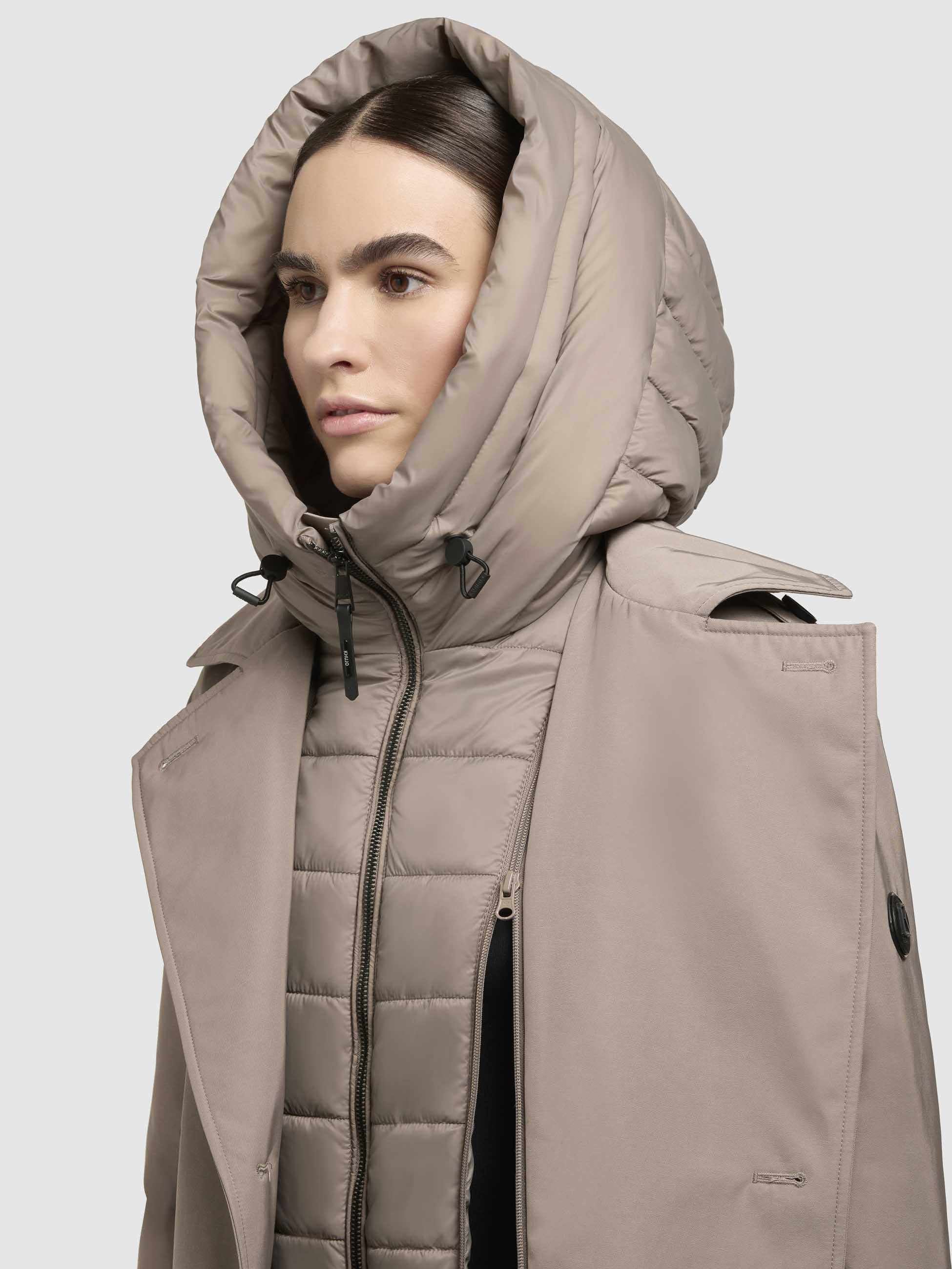 khujo Trenchcoat Elena-YM Warmer Wintermantel mit doppelter Knopfleiste – Bild 5 von 5