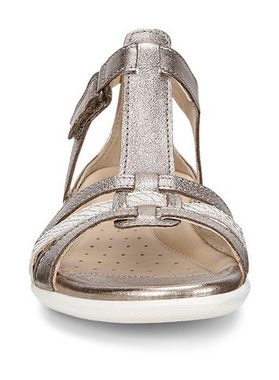 Ecco FLASH Riemchensandale, Sommerschuh, Sandalette, Klettschuh, im Metallic-Look