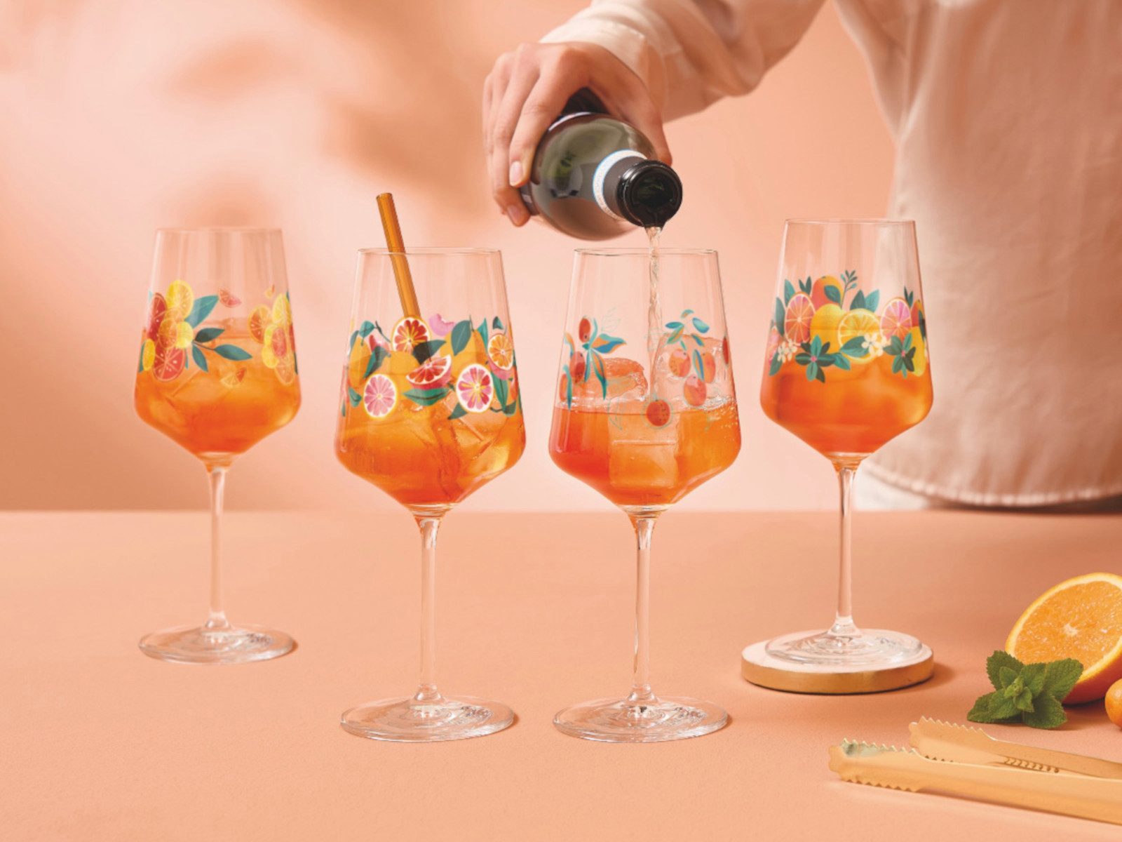 Ritzenhoff Gläser-Set Sommerrausch Aperizzo 4er Set F25, Kristallglas – Bild 5 von 5