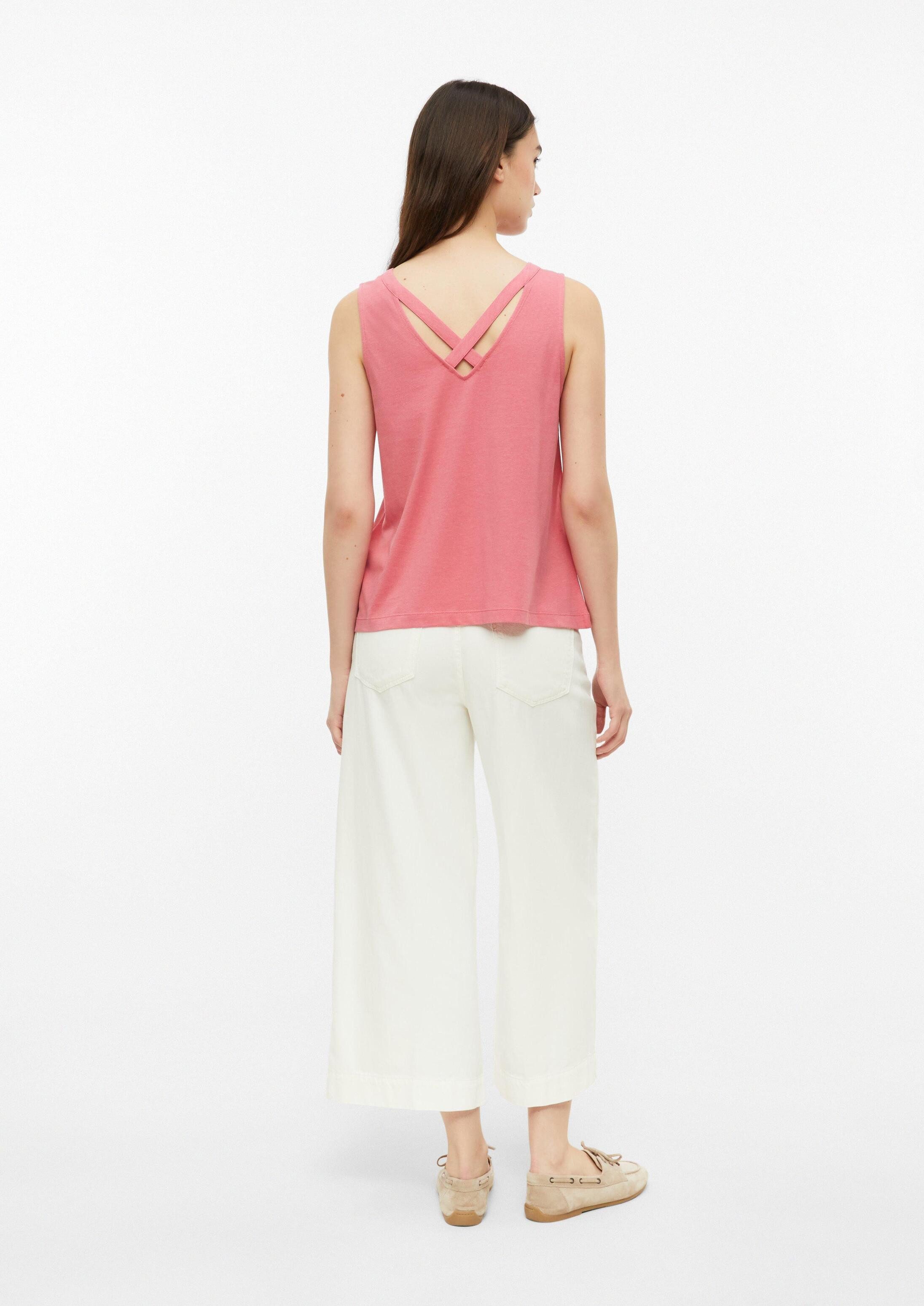 s.Oliver Muscleshirt T-Shirt Jersey-Top mit Rundhalsausschnitt und Rückendetail