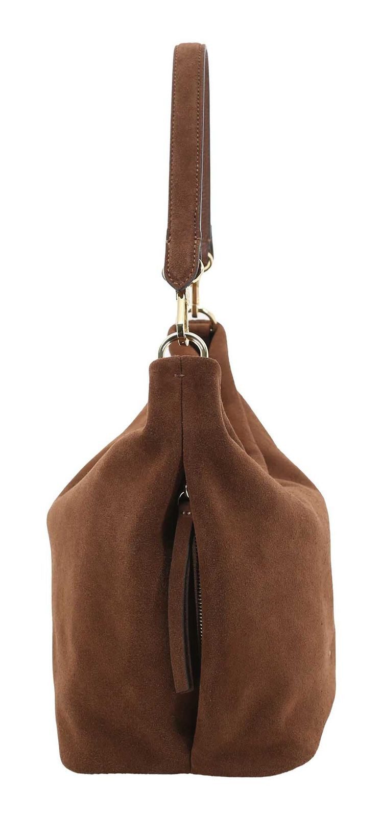 Abro Schultertasche Hobo Ebony Bag, aus echtem Rindsleder