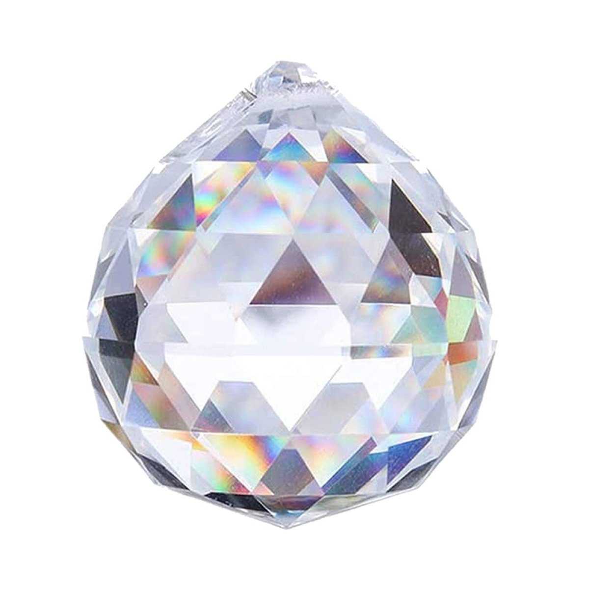 Questive Hängedekoration Klarglas Kristall Kugel Prisma Feng-Shui Lampe hängend