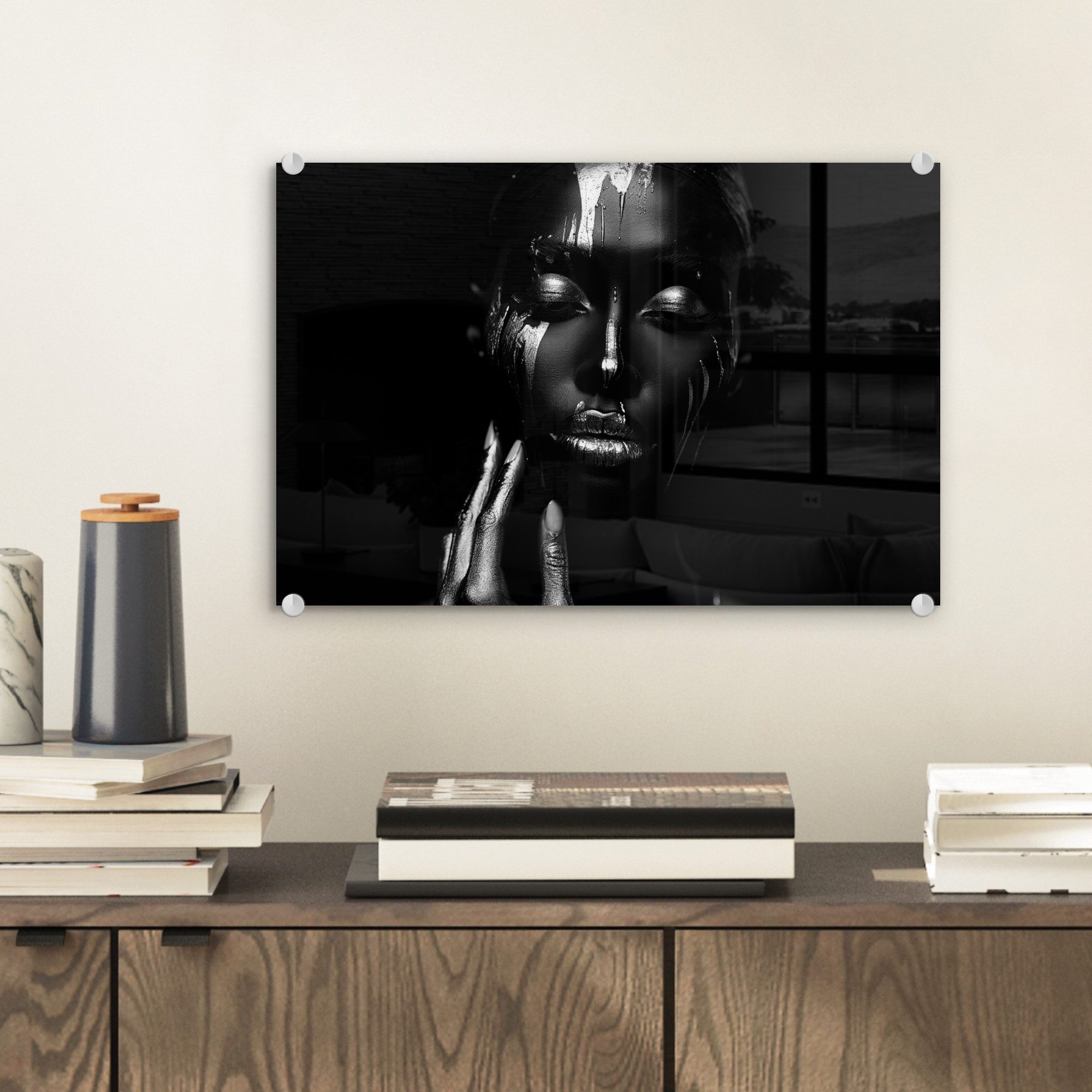 MuchoWow Acrylglasbild Frau - Abstrakt - günstig online kaufen