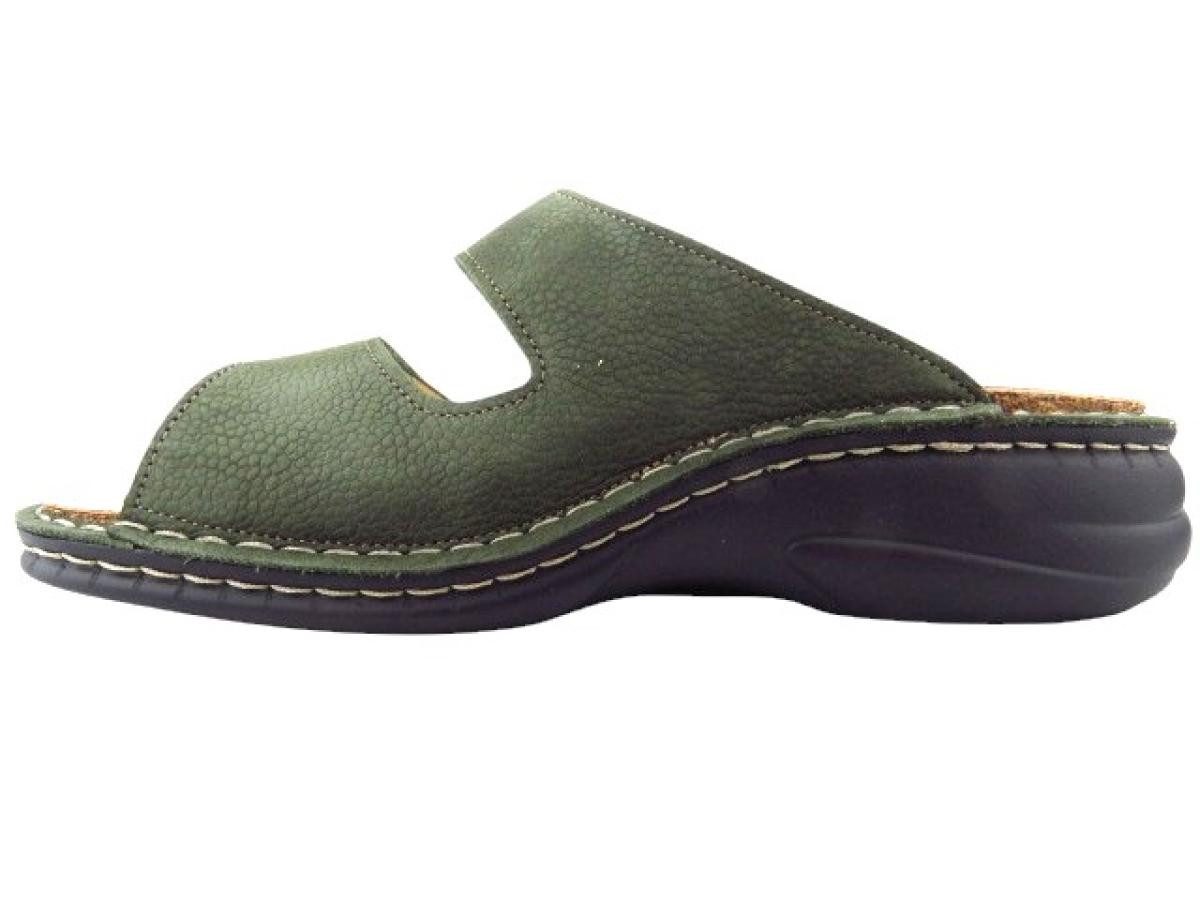Finn Comfort Colina Nubuk olive Pantolette günstig online kaufen
