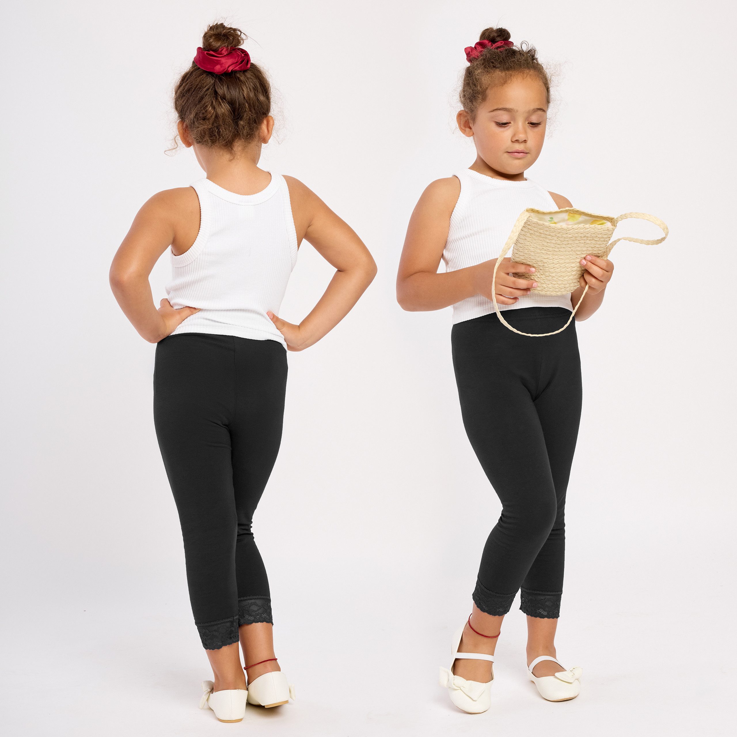 Merry Style Leggings Mädchen 3/4 Capri Hose MS10-293 (1-tlg) aus Viskose