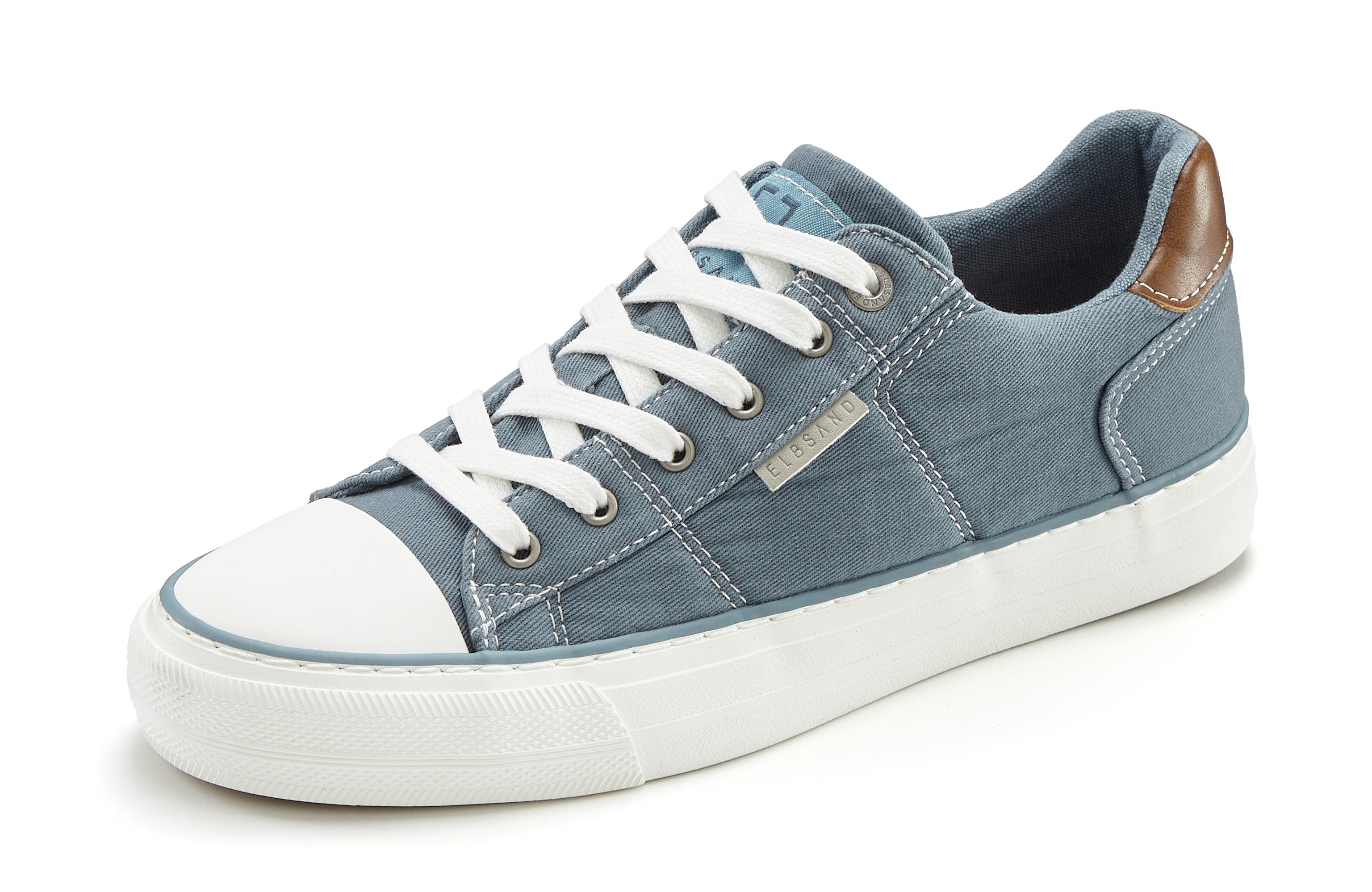Elbsand Schnürschuh, Freizeitschuh, Stoffschuh, Halbschuh, Turnschuh Sneaker Schnürhalbschuh aus weichem Textilmaterial Unisex VEGAN