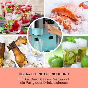 Klarstein Eiswürfelmaschine Eiszeit Crush, Eiswürfelmaschine mit Crushed Ice Eiswürfelbereiter Ice Cube Maker