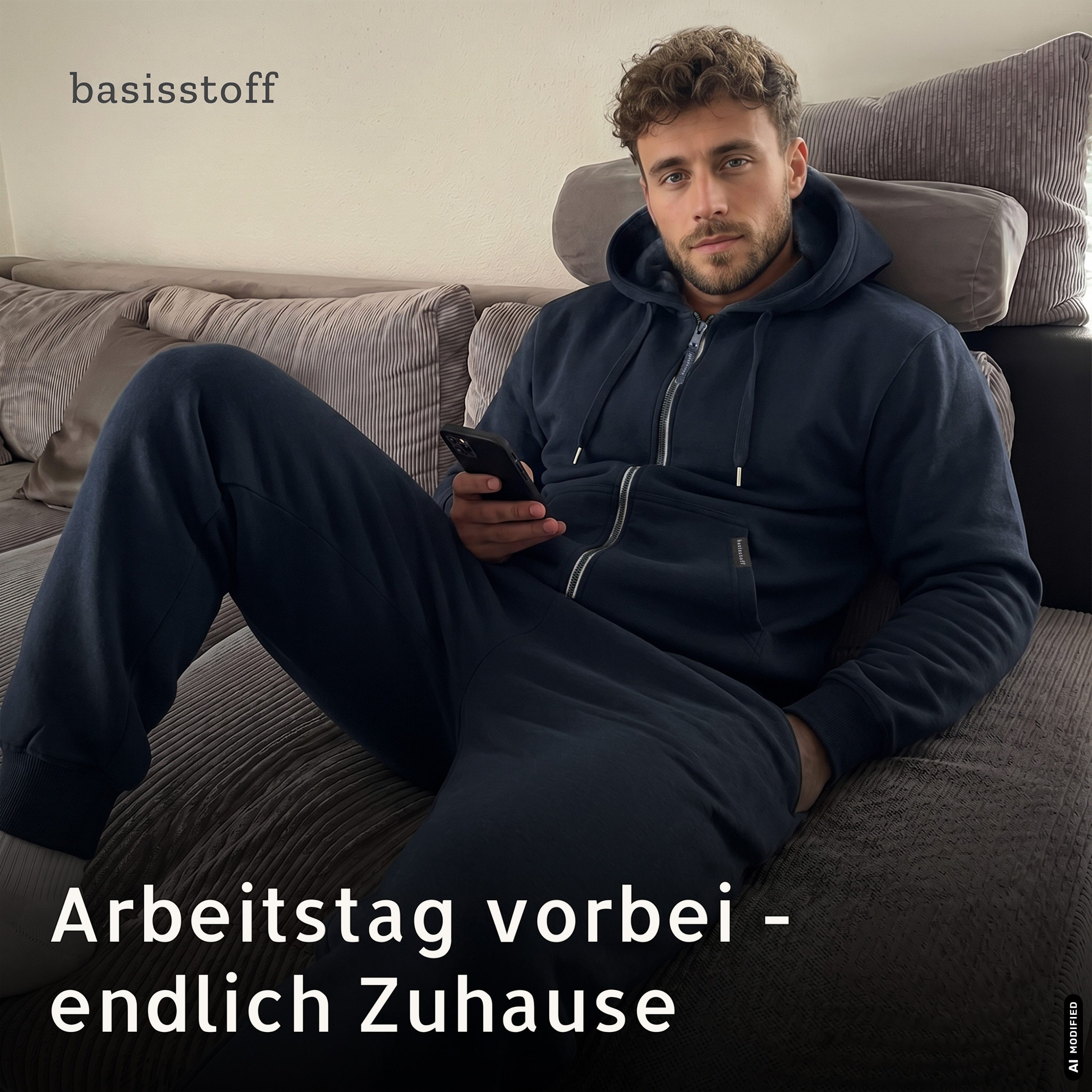 Basisstoff Trainingsanzug Goforest Herren Jogging Anzug für Männer Trainingsanzug Hausanzug – Bild 5 von 5
