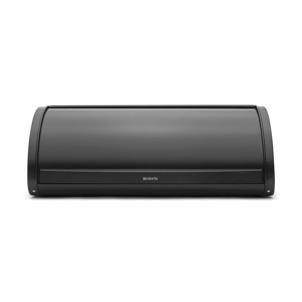 Brabantia Brotkasten Regular Matt Black, Stahl, Kunststoff