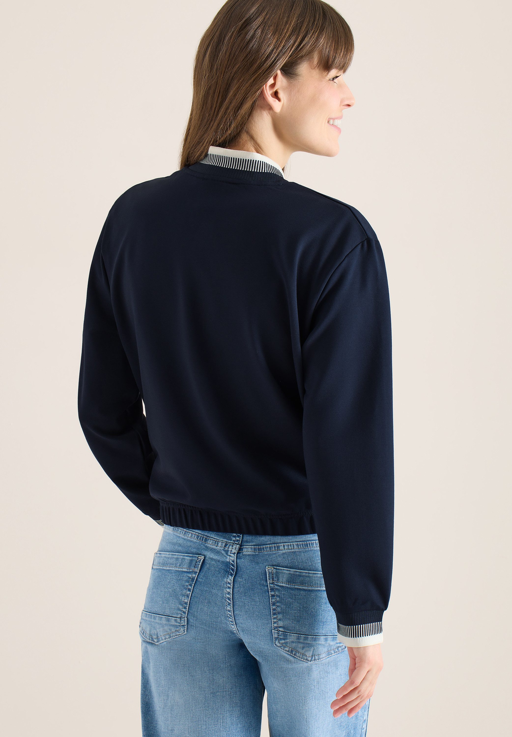 CECIL Blouson mit kontrastfarbenen Details