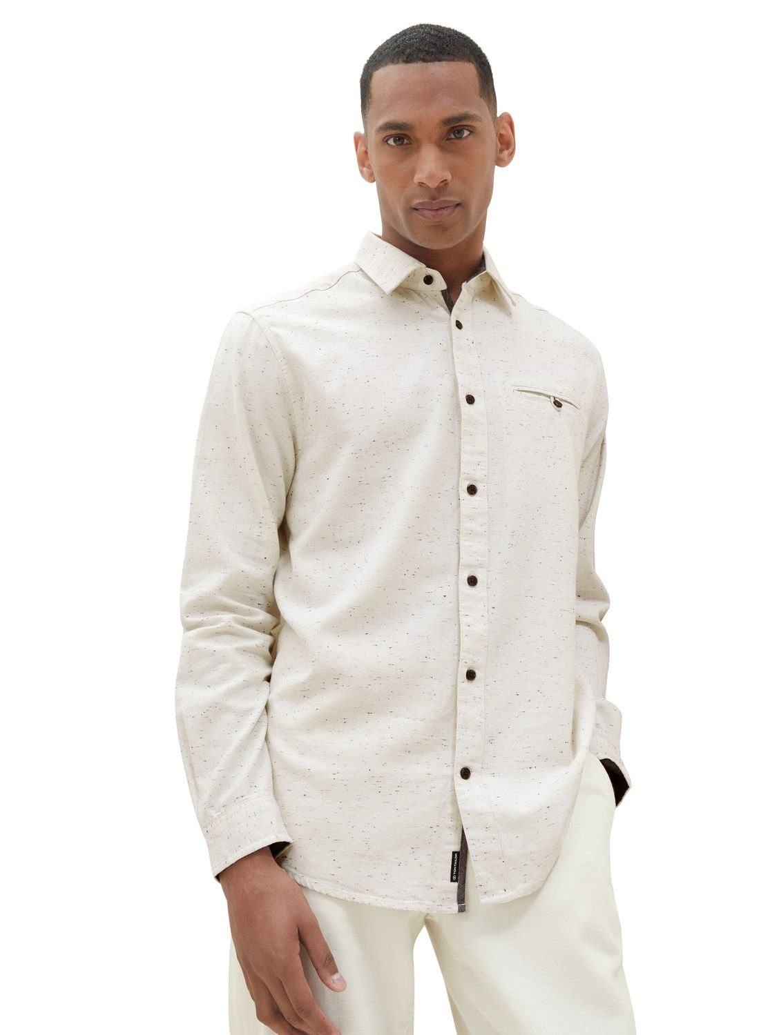 Langarmhemd STRUCTURED TWILL