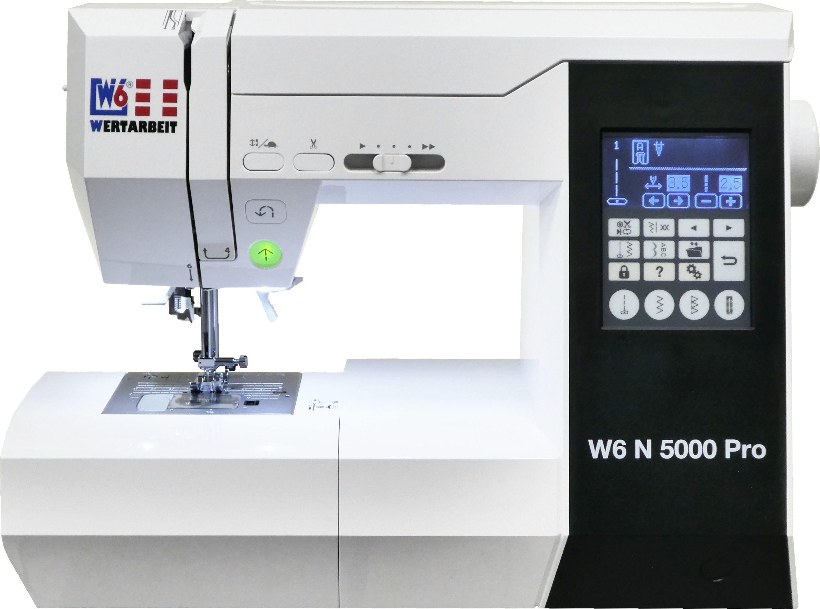 W6 WERTARBEIT Computer-Nähmaschine W6 N 5000 Pro, 362 Programme, mit viel Zubehör