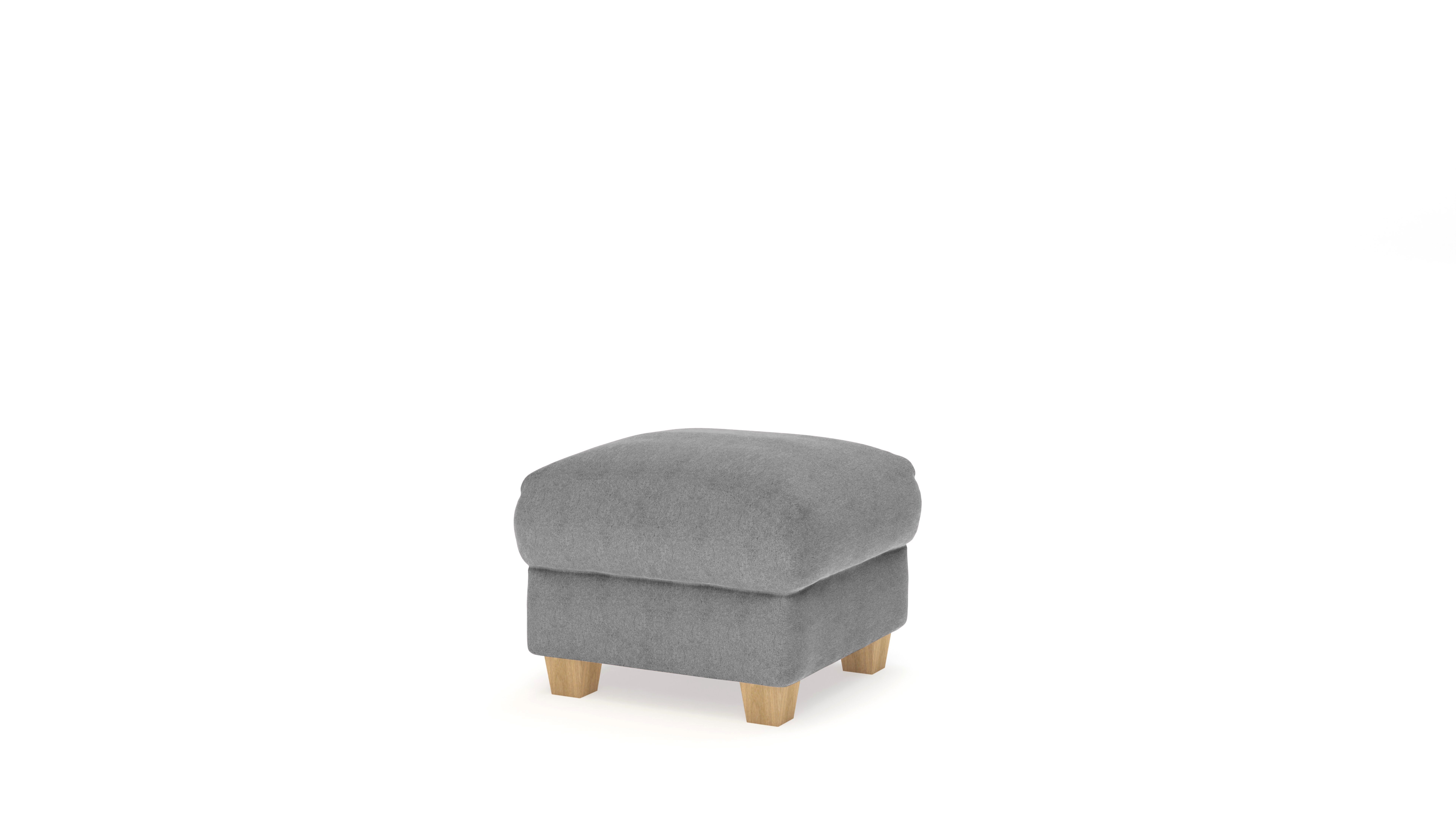 Dreams Stoffhocker (Fernsehhocker), Hocker, Sofa Grey London Dark Polsterhocker Webstoff,