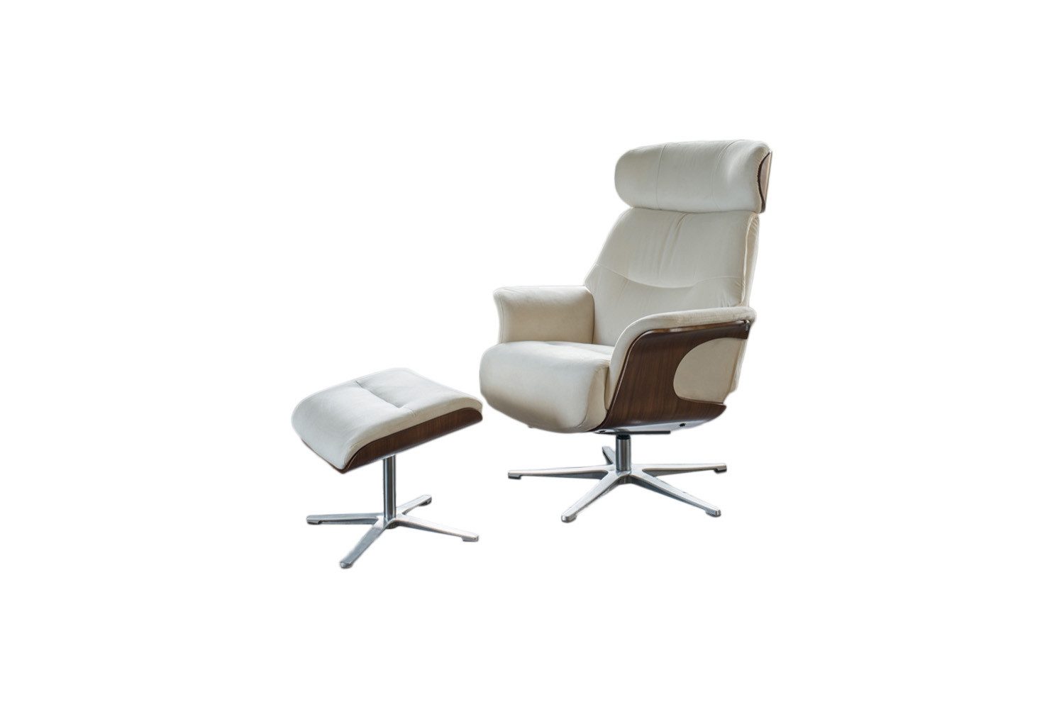 KAWOLA Relaxsessel TOSAR, Drehsessel mit Hocker günstig online kaufen
