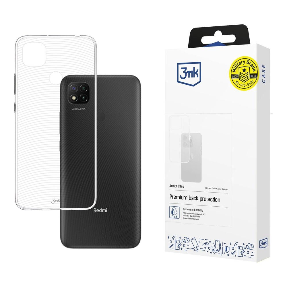 3MK Smartphone-Hülle Handyhülle Schutzhülle Kantenschutz, verstärkte Ecken, Military Grade, transparent