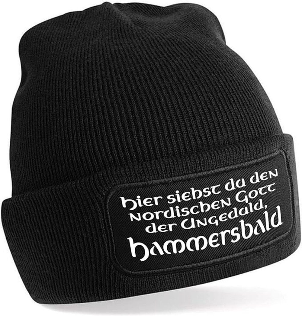Herzbotschaft Beanie Strickmütze mit Spruch HAMMERSBALD günstig online kaufen