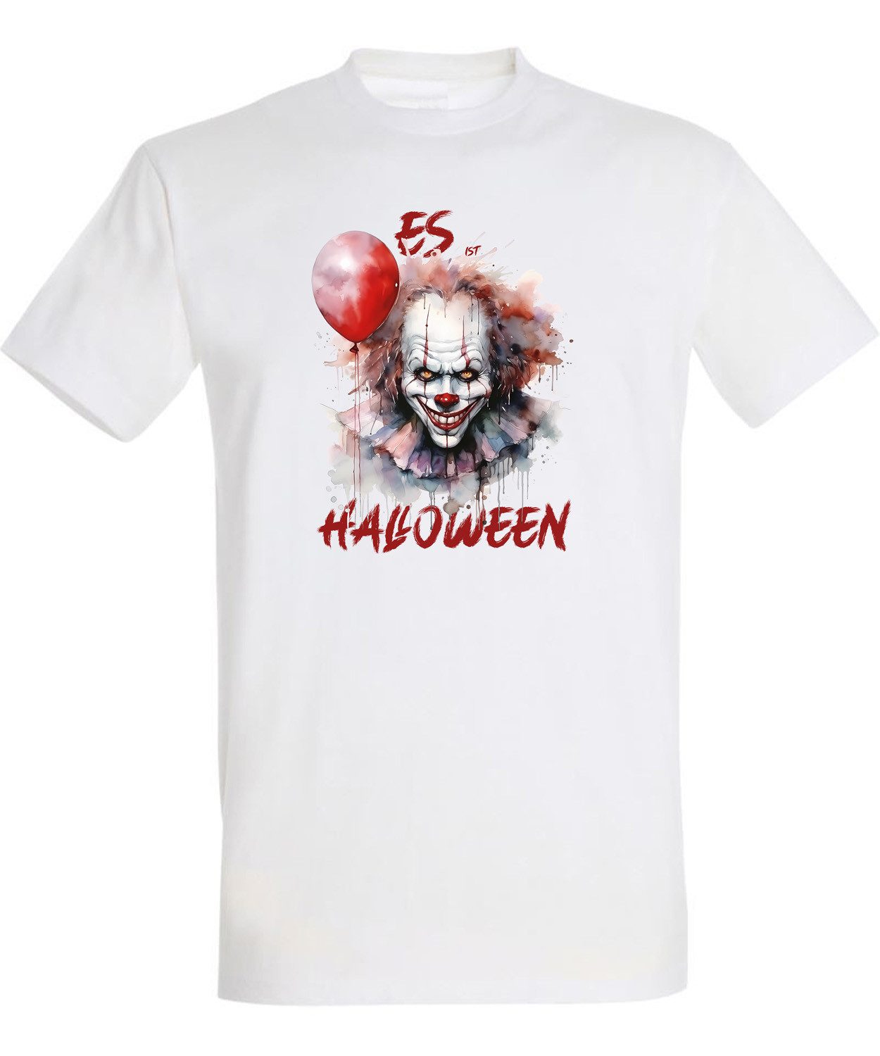 MyDesign24 T-Shirt Herren Halloween Shirt mit einzigartigem Clownsmotiv Es ist Halloween Shirt Regular Fit i432