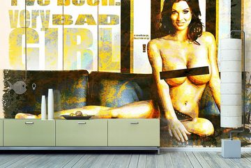 WandbilderXXL Fototapete Bad Girl, glatt, Retro, Vliestapete, hochwertiger Digitaldruck, in verschiedenen Größen