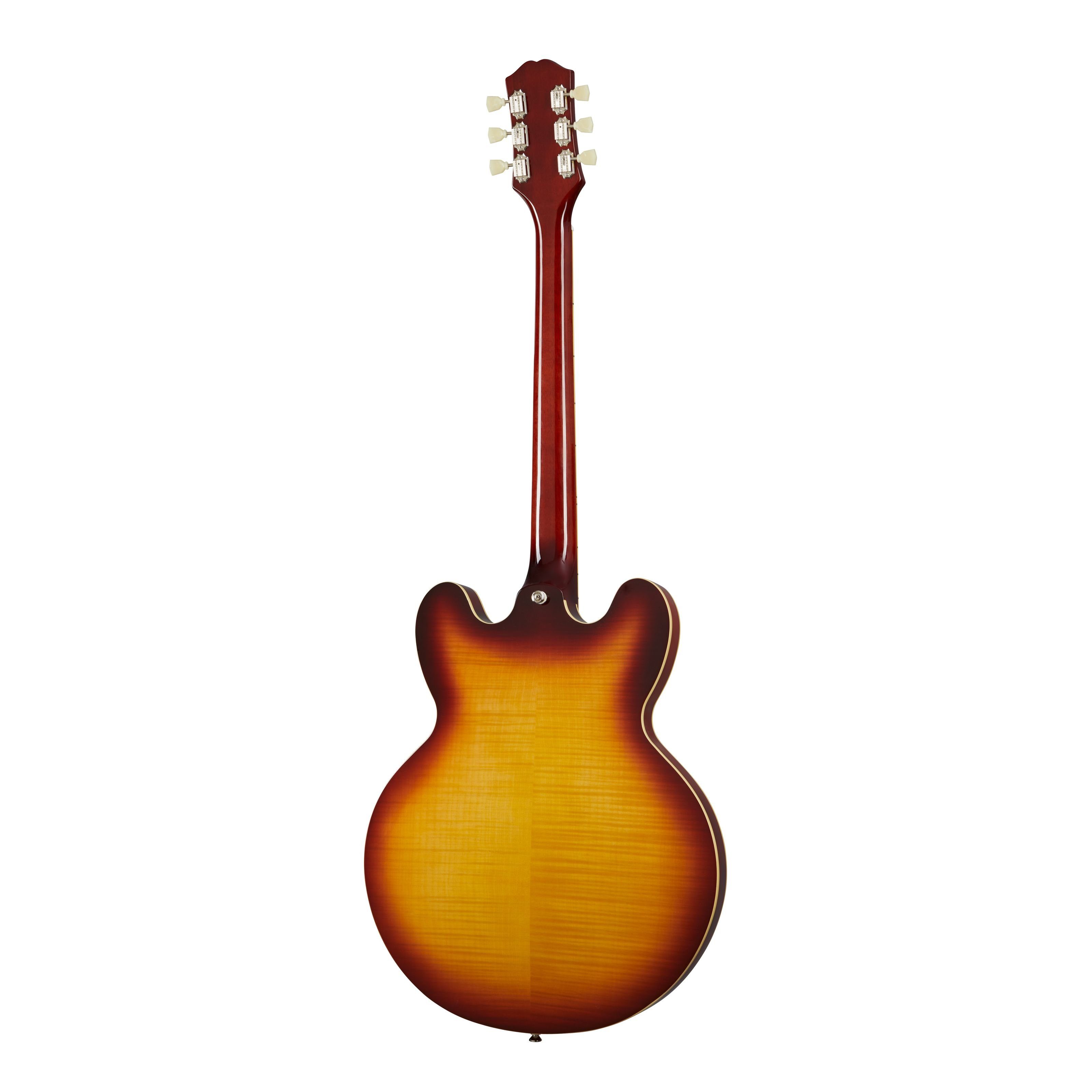 Tea Gibson by ES-335 - Epiphone Spielzeug-Musikinstrument, Burst Gi Raspberry Figured Inspired Halbakustik