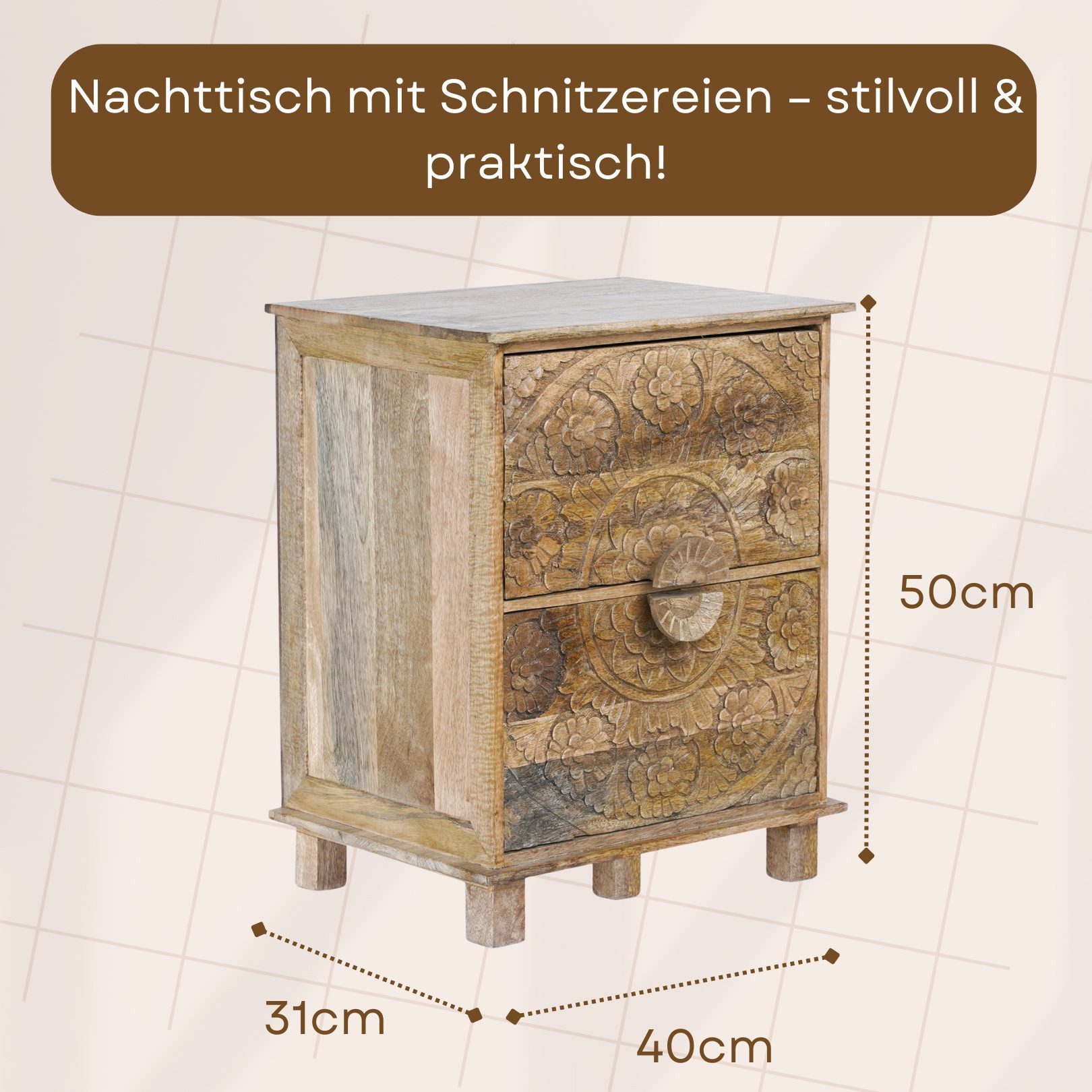 Marrakesch Orient & Mediterran Interior Nachttisch günstig online kaufen