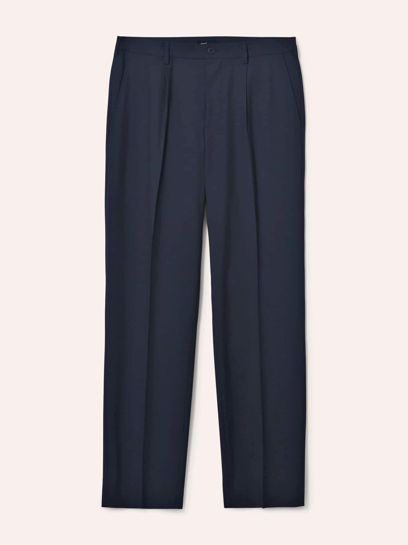 Walbusch Anzughose Herren Bügelfreie Hose mit Bundfalte Comfort Fit Knitterfrei, bi‑elastisch mit dehnbarem Comfort‑Bund, Steinnussknöpfe – Bild 2 von 4