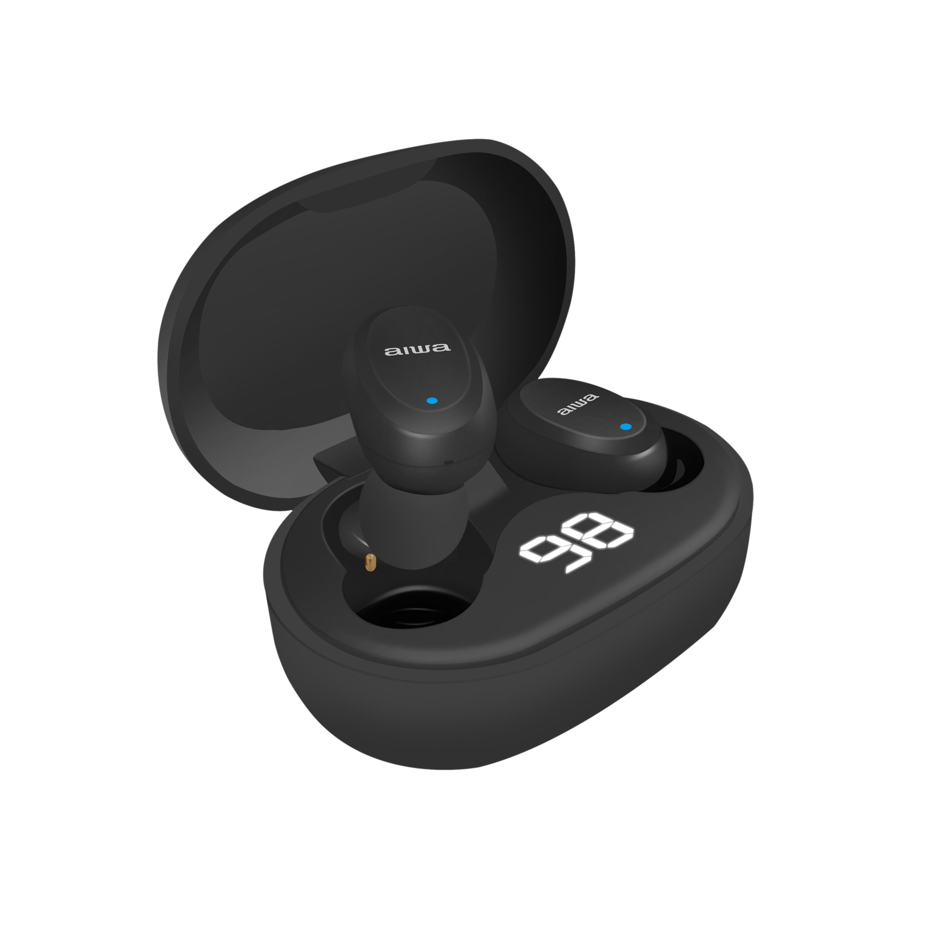 schwarz Aiwa Bluetooth-Kopfhörer