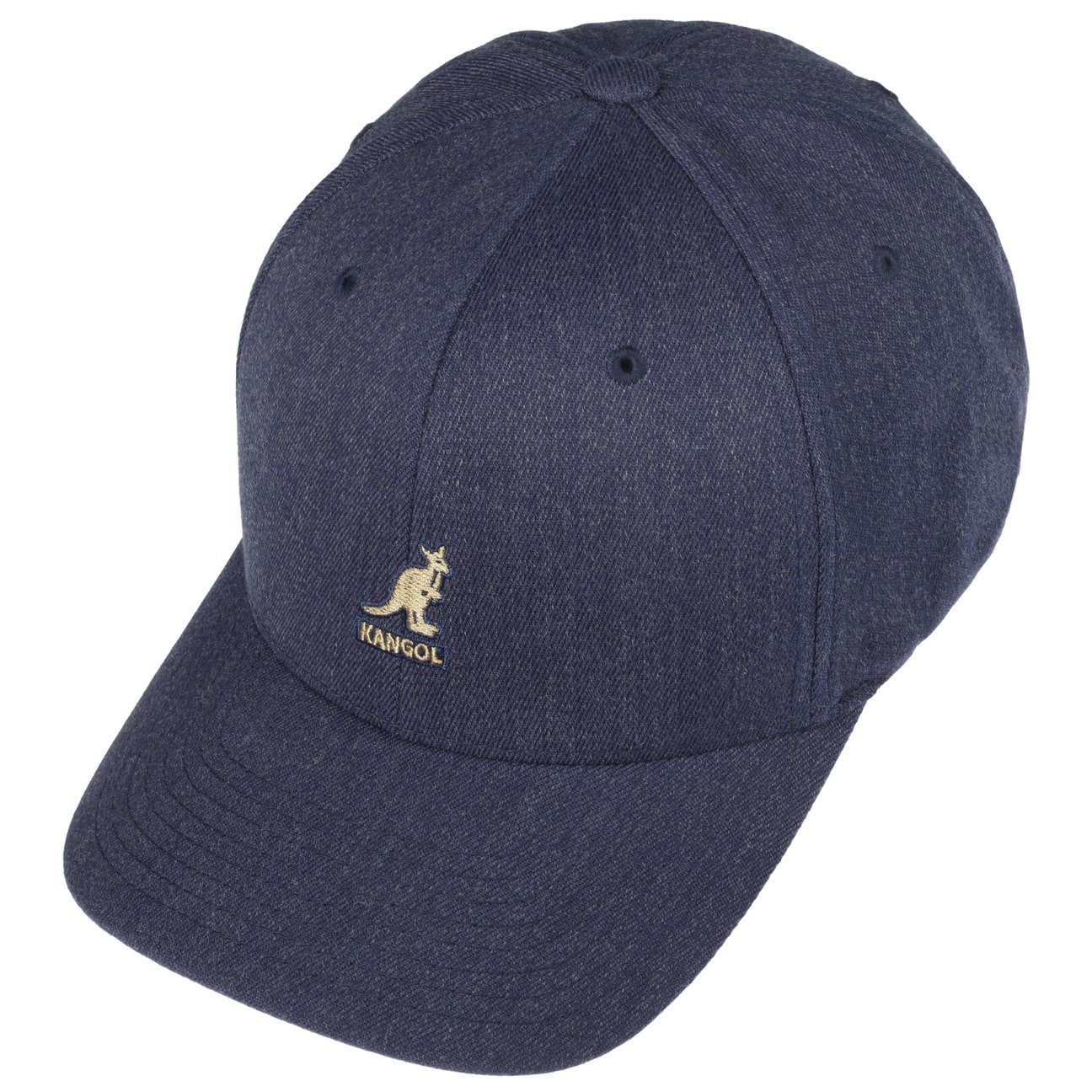 Kangol Baseball Cap blau-meliert Baseballcap (1-St) Hinten geschlossen