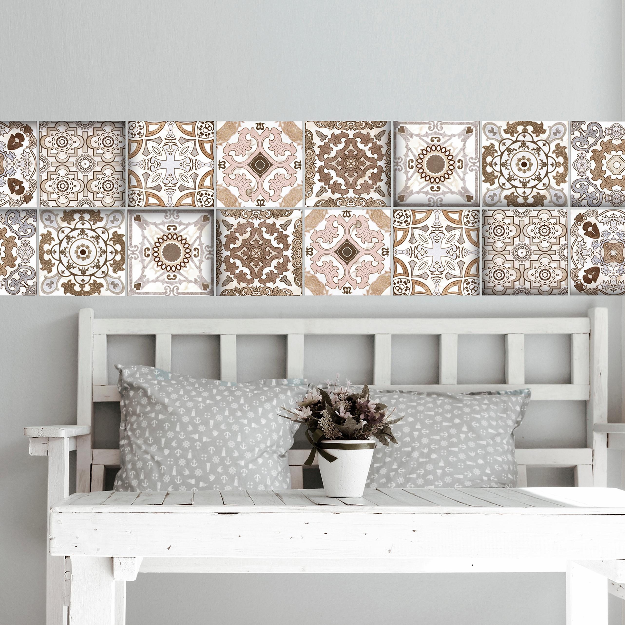 home affaire stickerfliesen ornamente