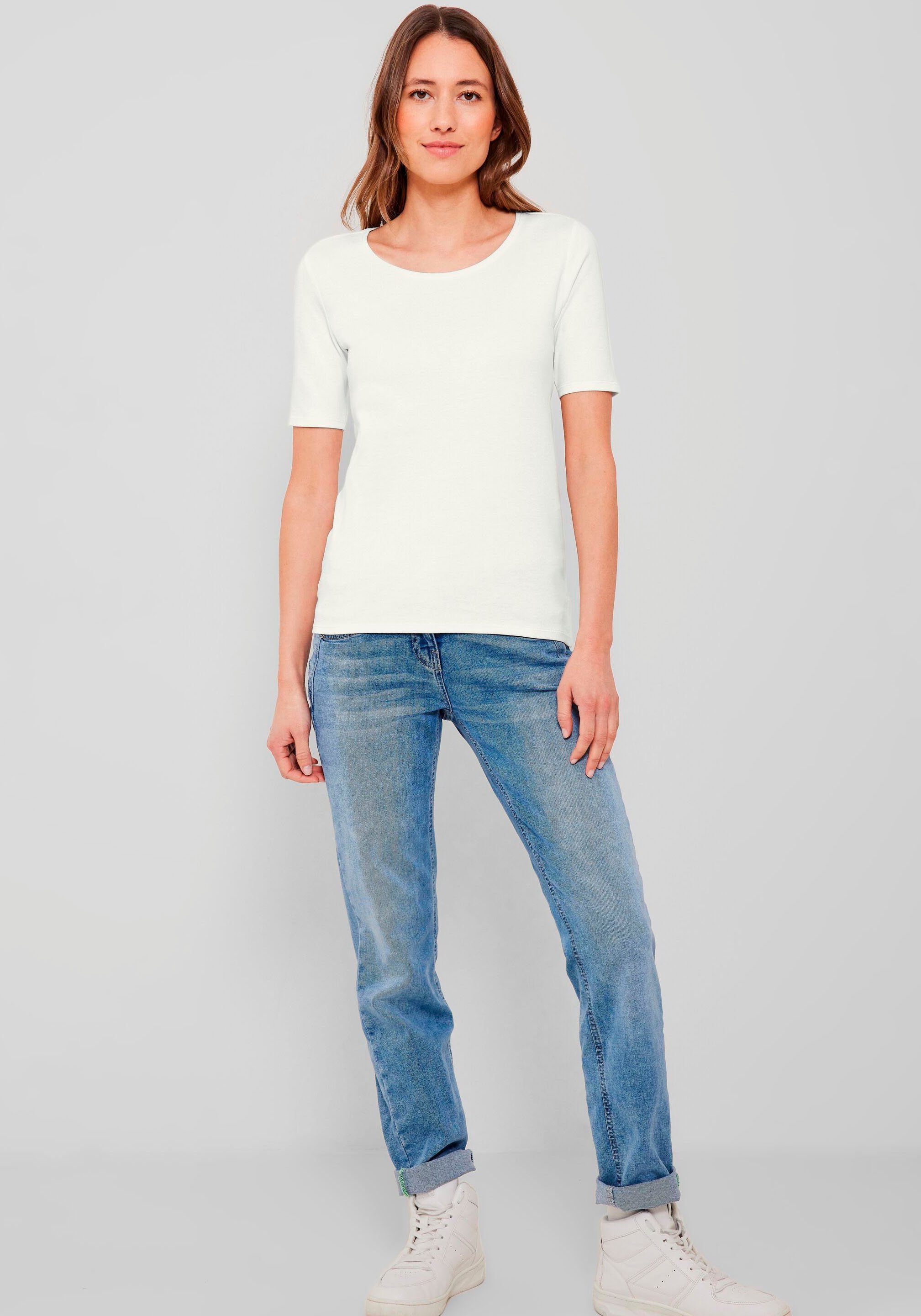 CECIL T-Shirt Style LENA mit Rundhalsausschnitt